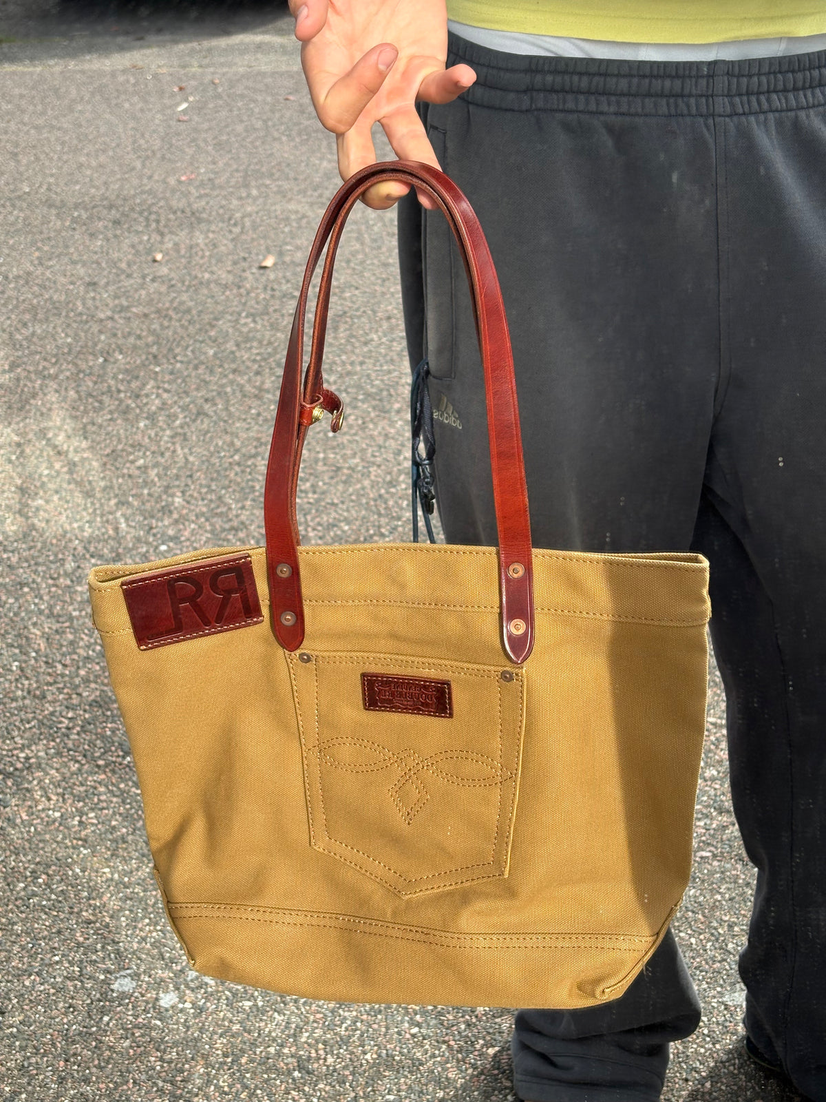 Double RL Ralph Lauren vintage canvas bag
