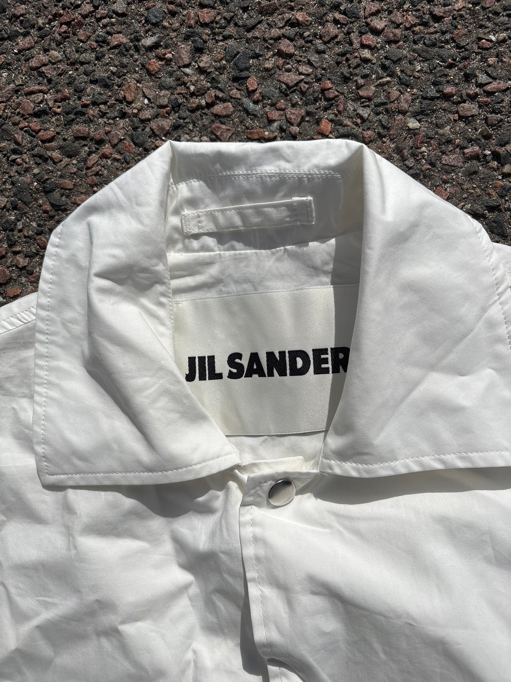 Jil Sander White rain coat