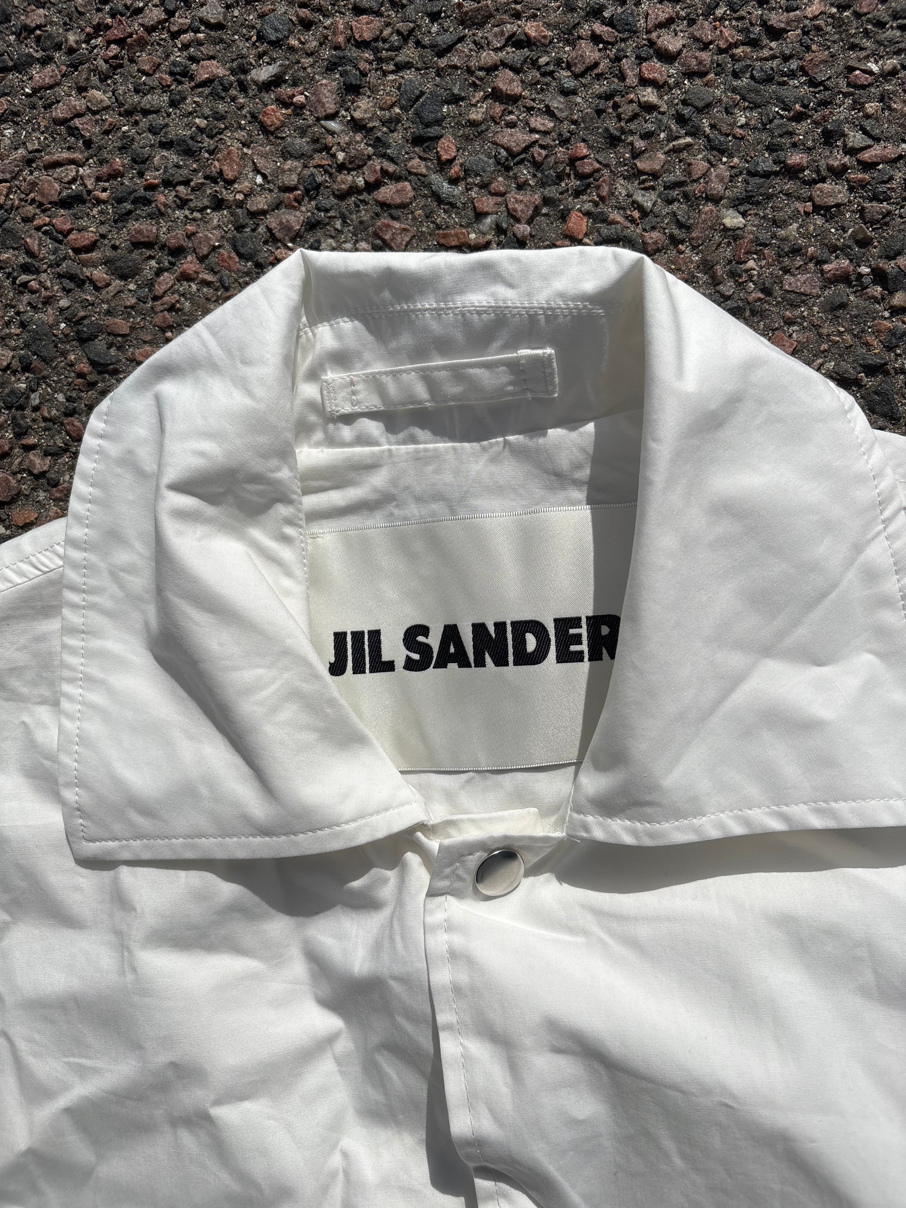 Jil Sander White rain coat