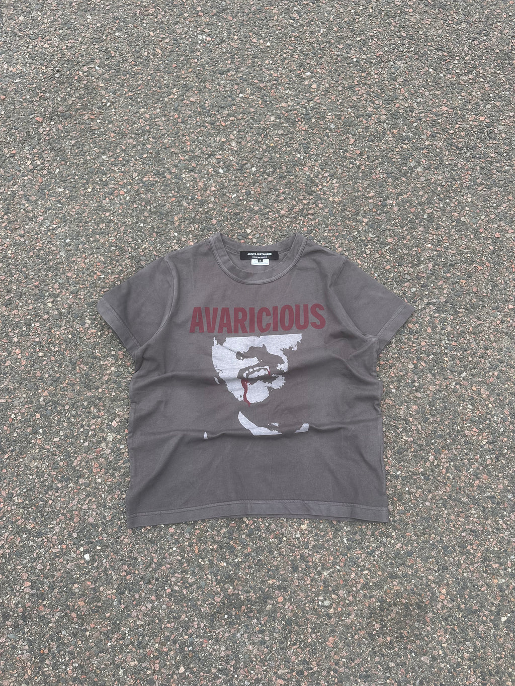 Junya watanabe avarcious tee gray/khaki 2005