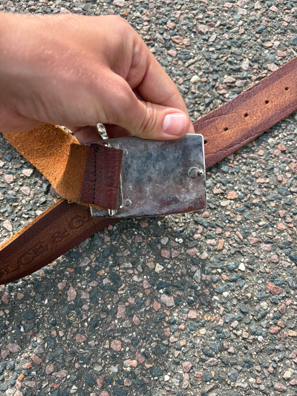 Dolce & Gabbana leather belt