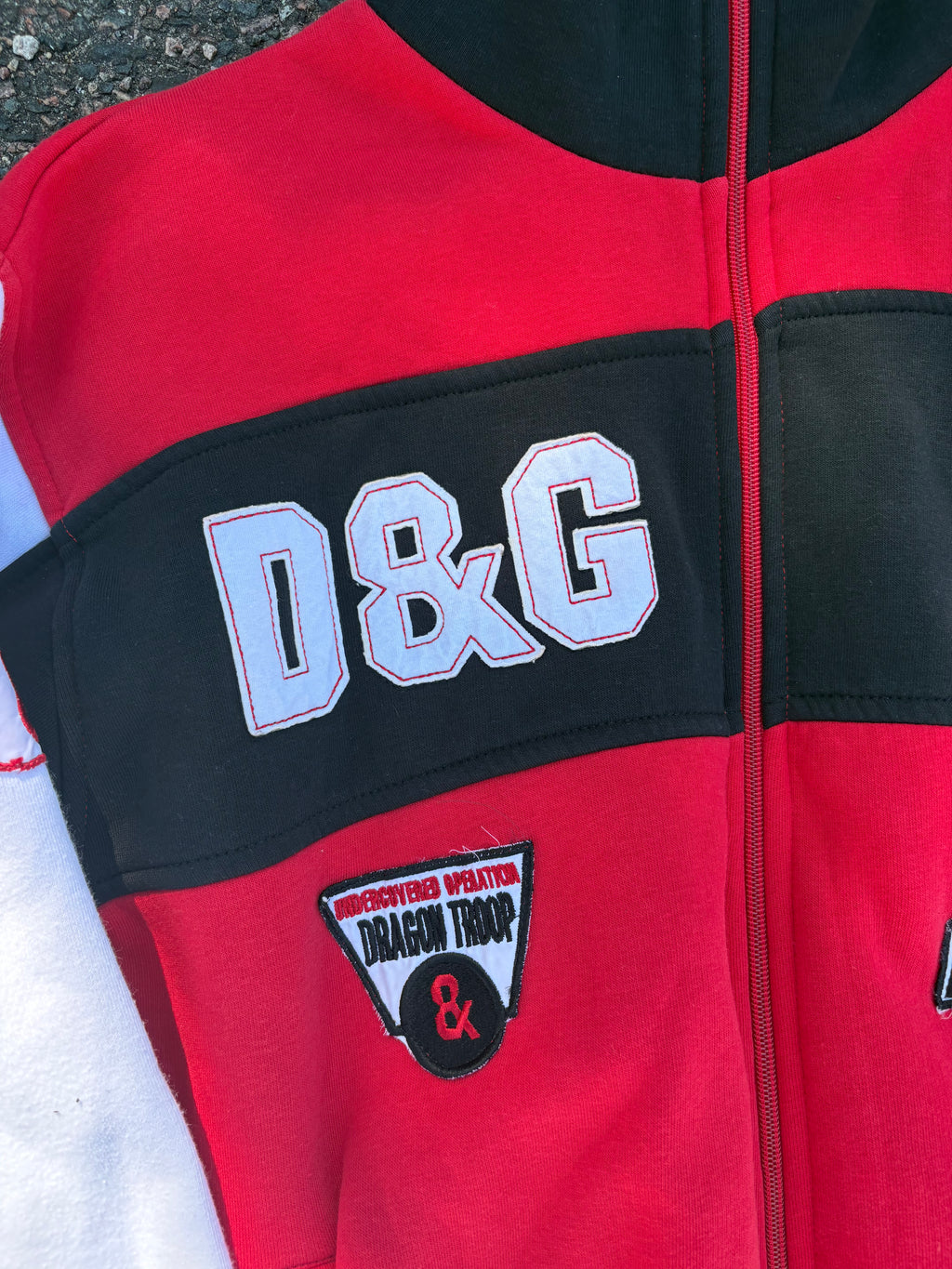 Vintage Dolce & Gabbana racer zip up