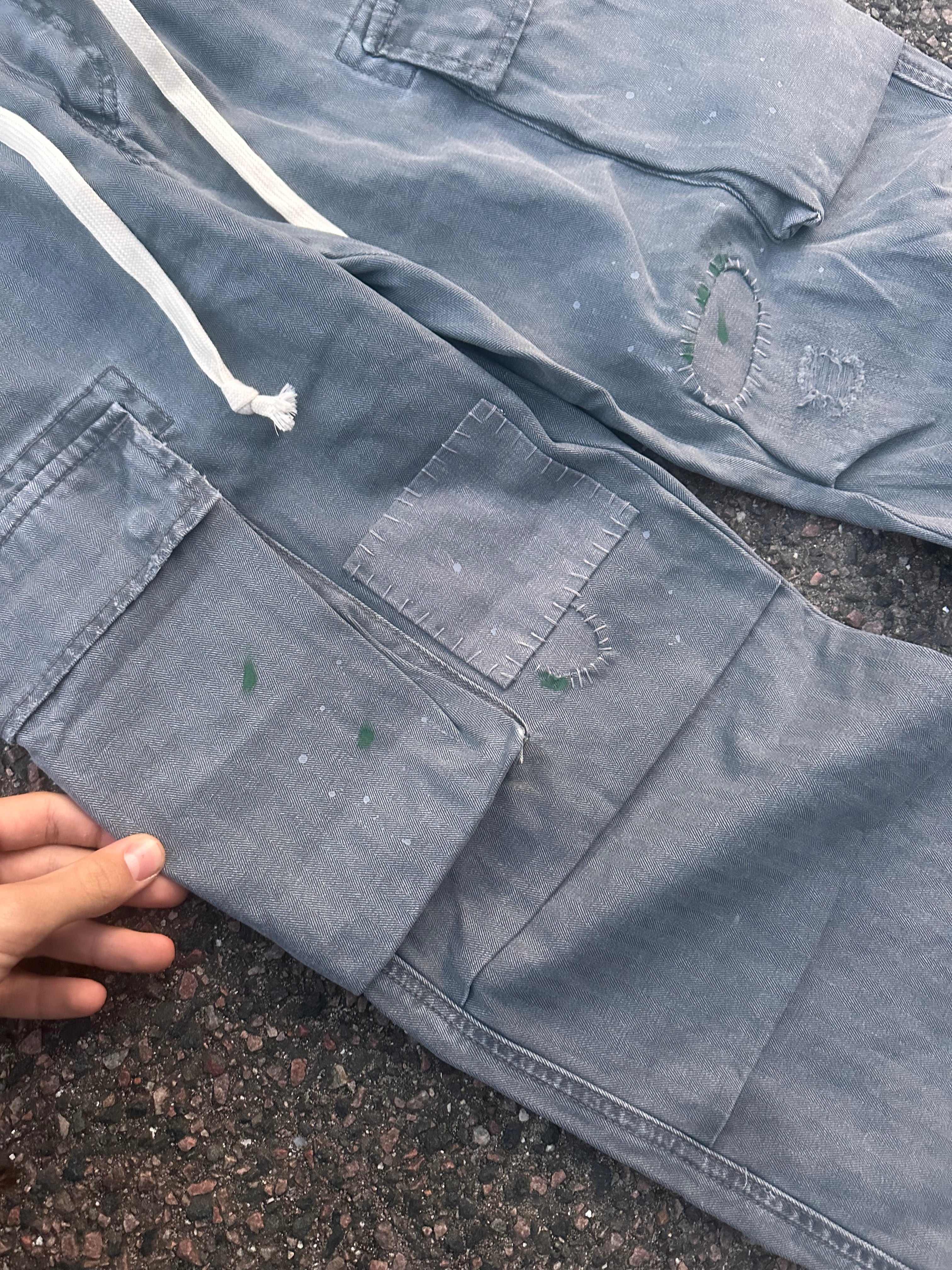 No faith studios gray cargo pants