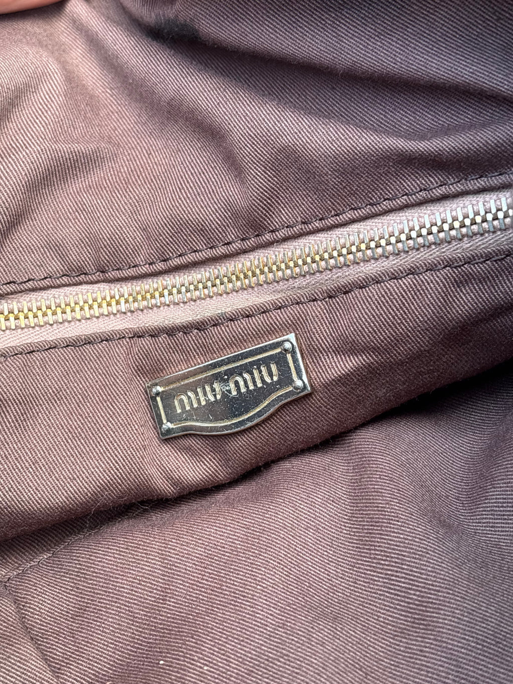 Miu Miu vintage 2000s leather jacket