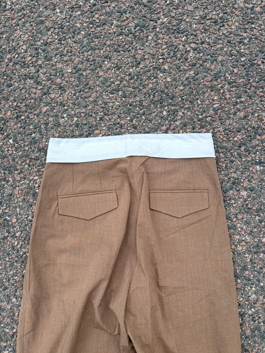 Bottega Veneta White waistband suit pants