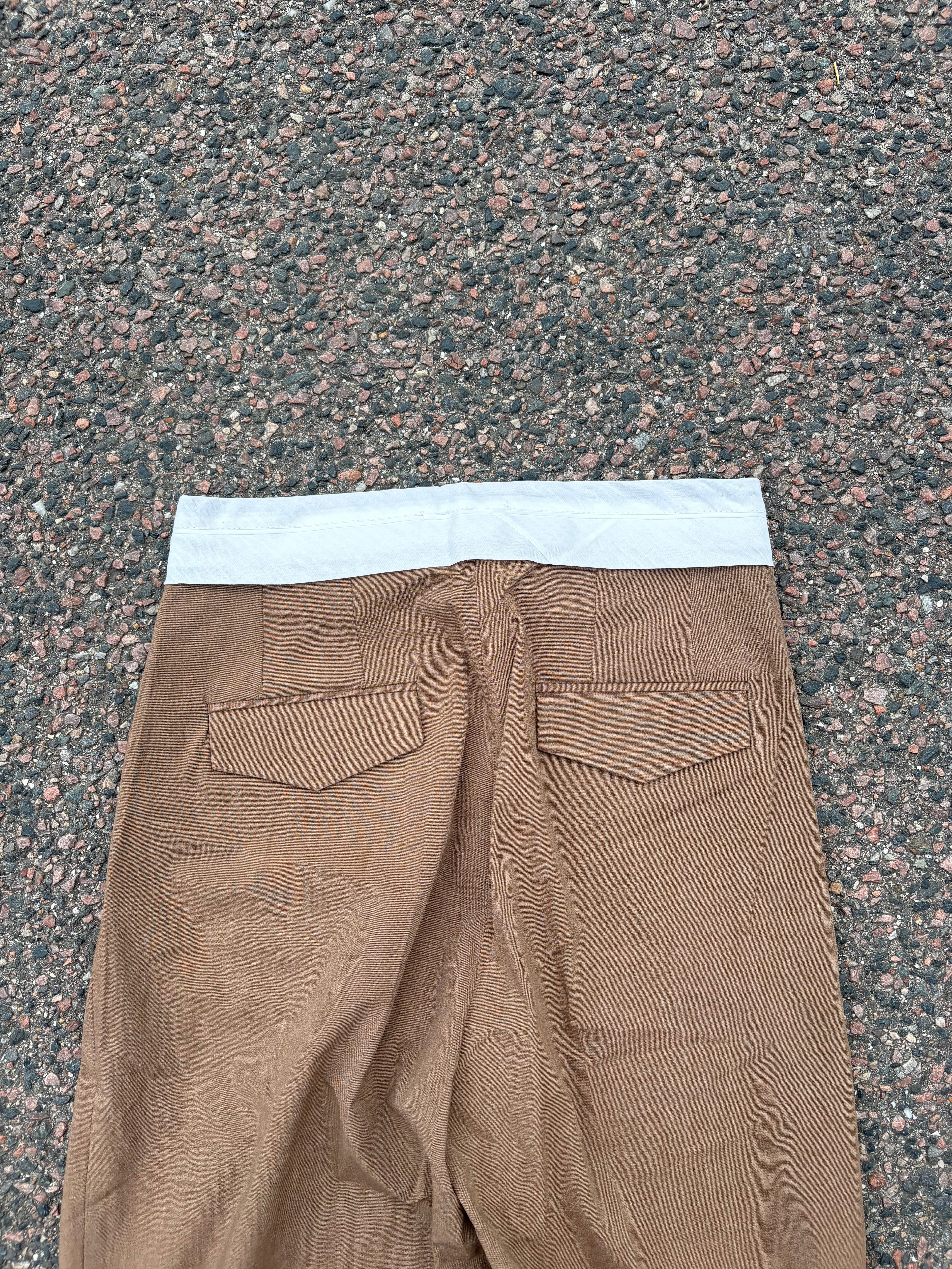 Bottega Veneta White waistband suit pants