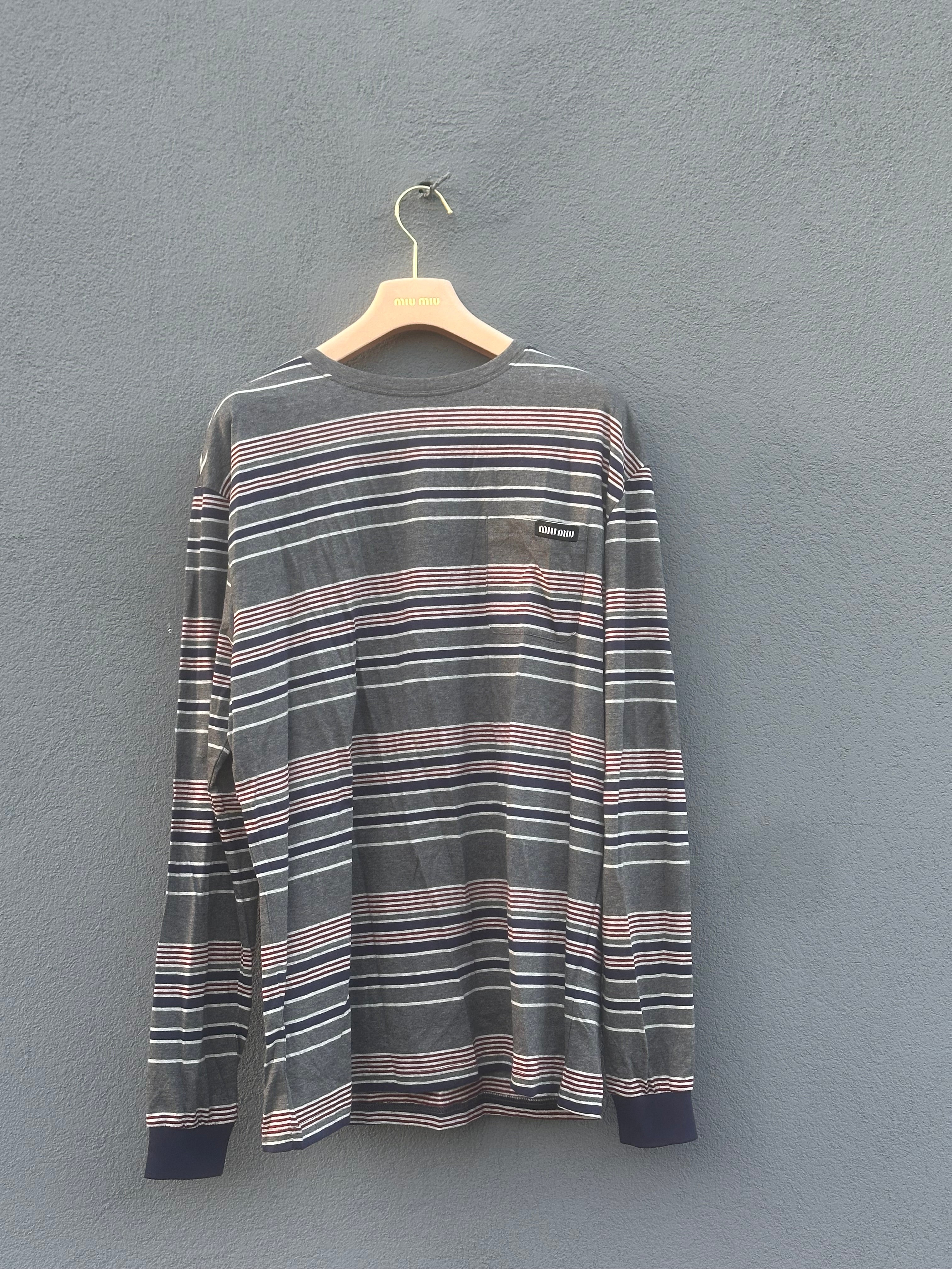 Miu miu striped pocket long sleeve 2024