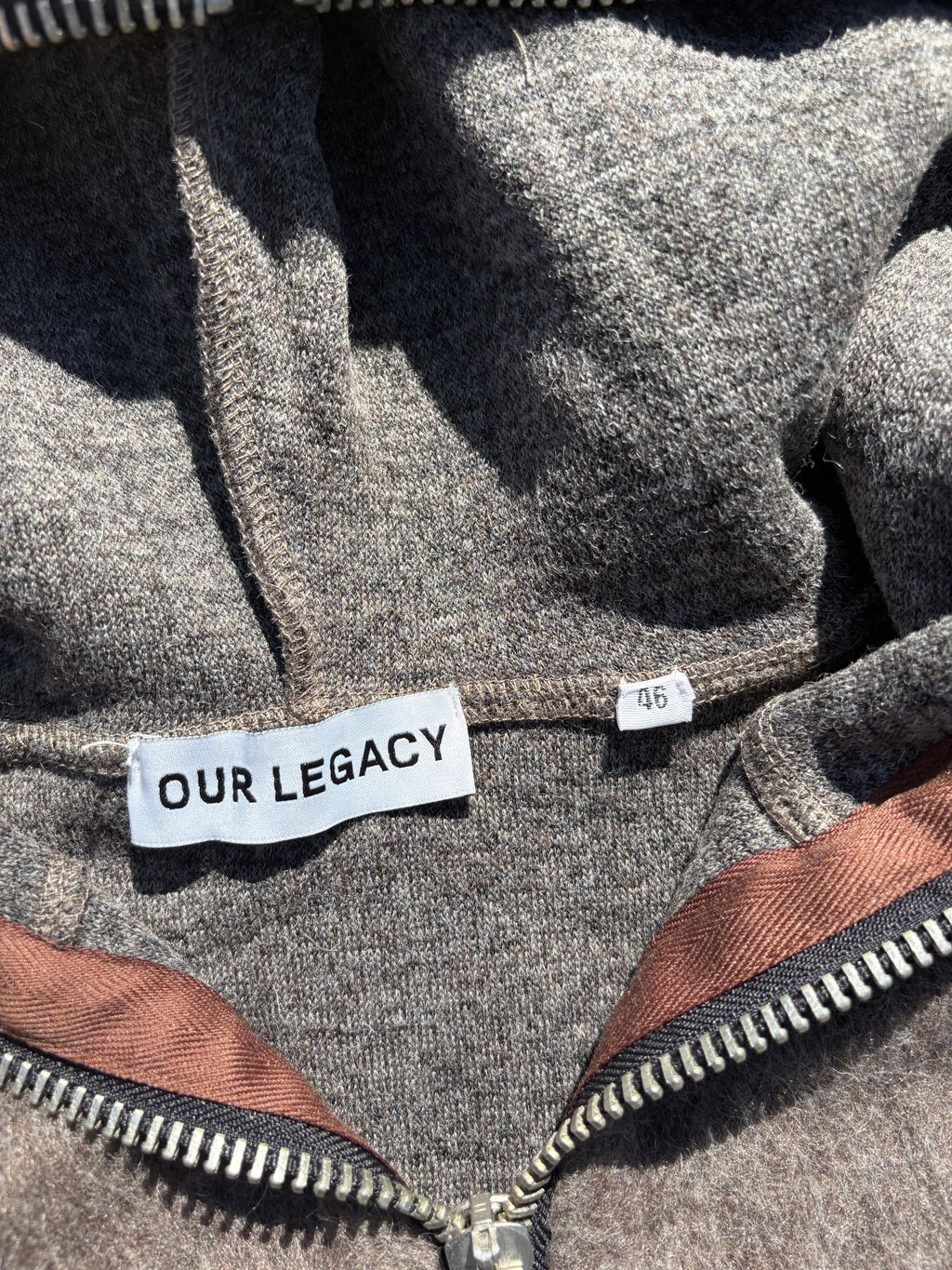 Our legacy fur full zip brown