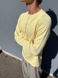 Vintage 2000s Yves Saint Laurent yellow summer sweater