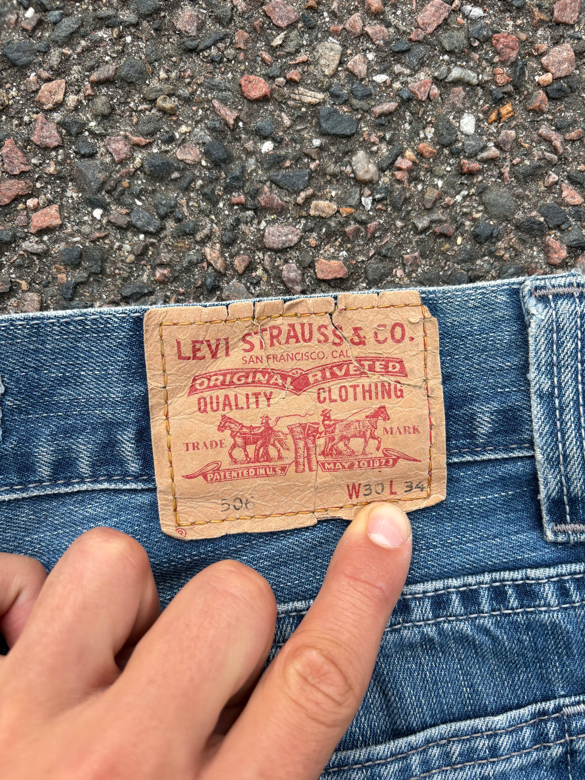 Levis 506 straight bootcut fit vintage 30*34