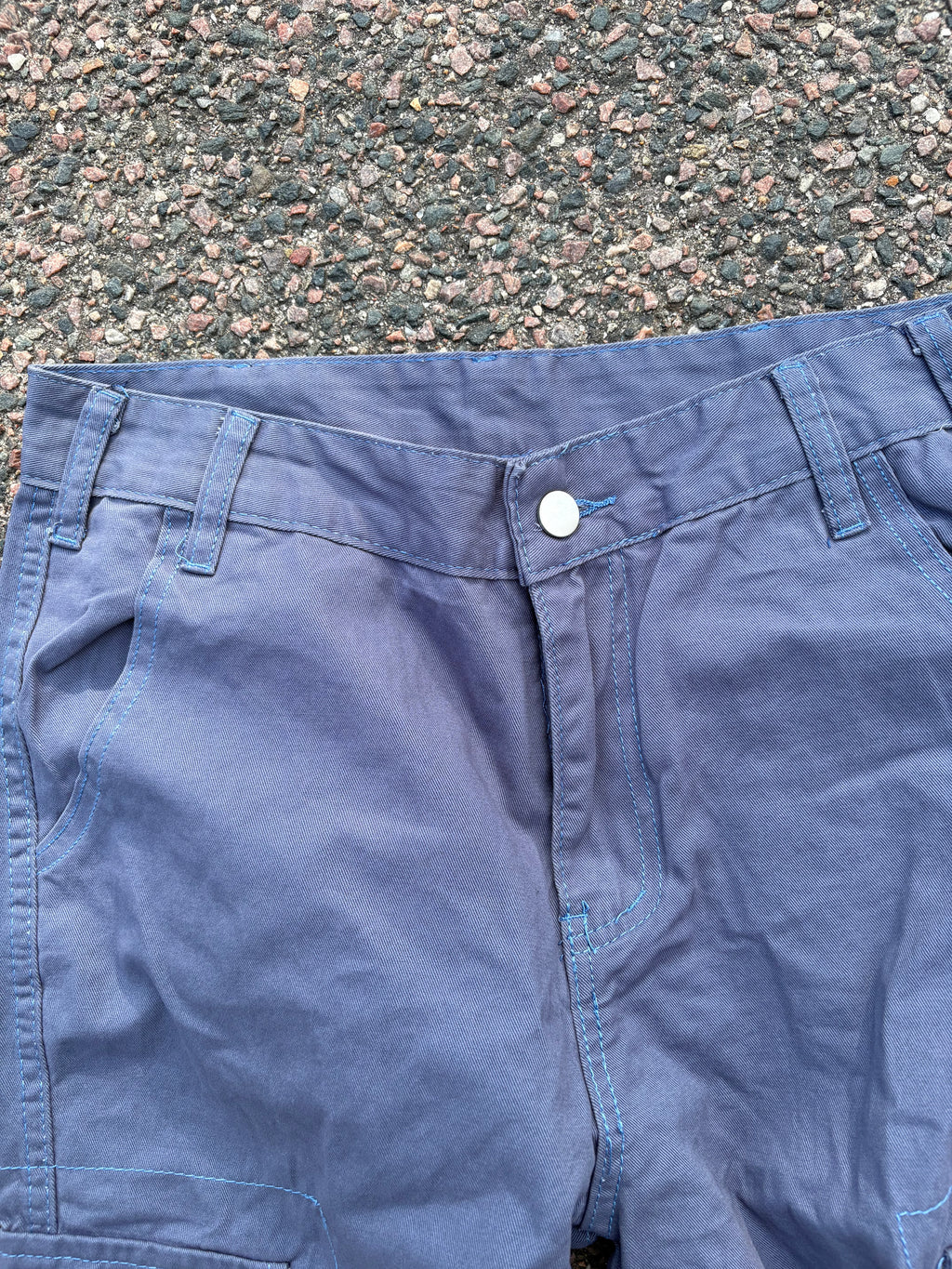 Straight/bootcut cargo pants blue