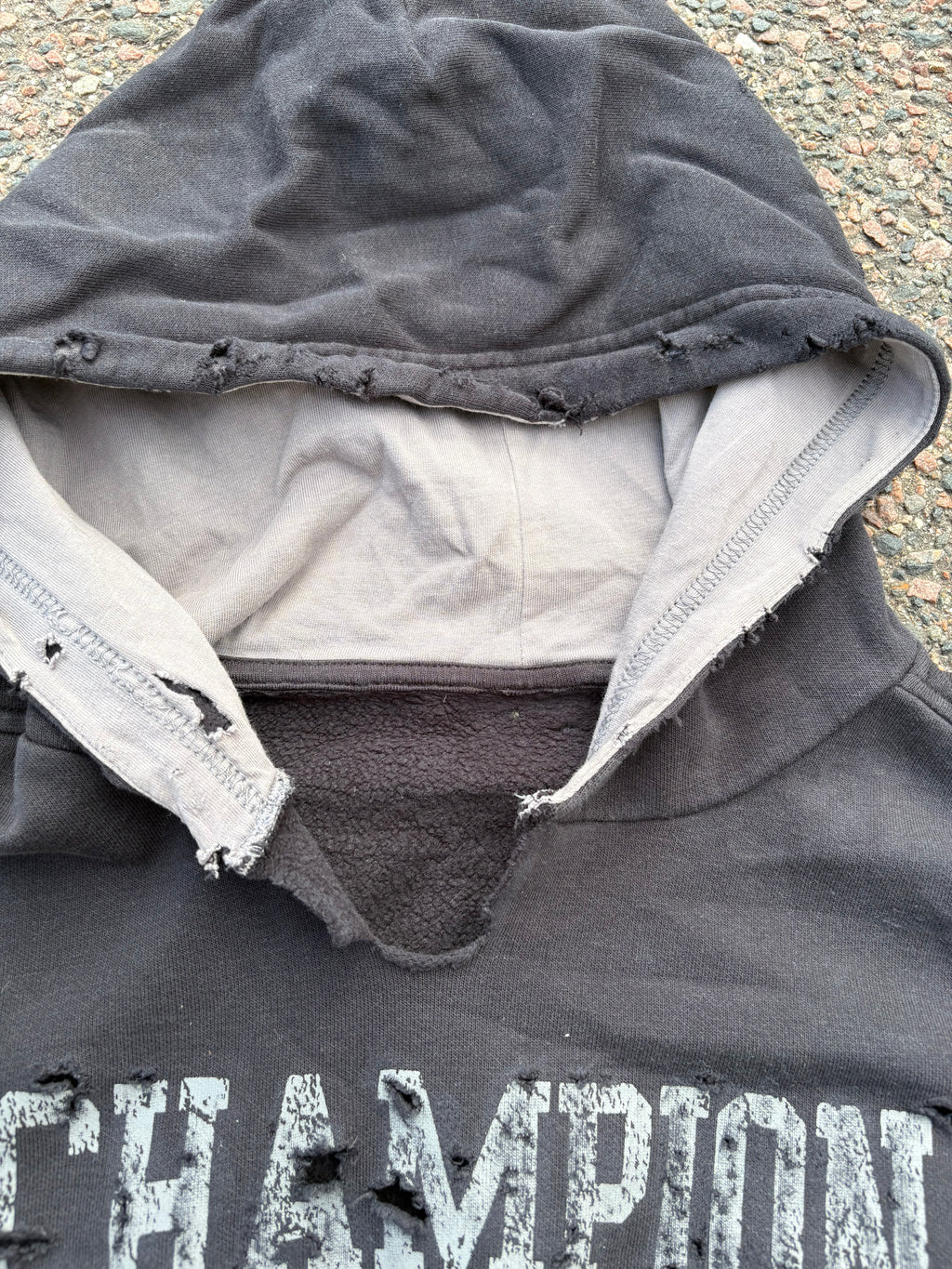 Vintage champion hoodie black