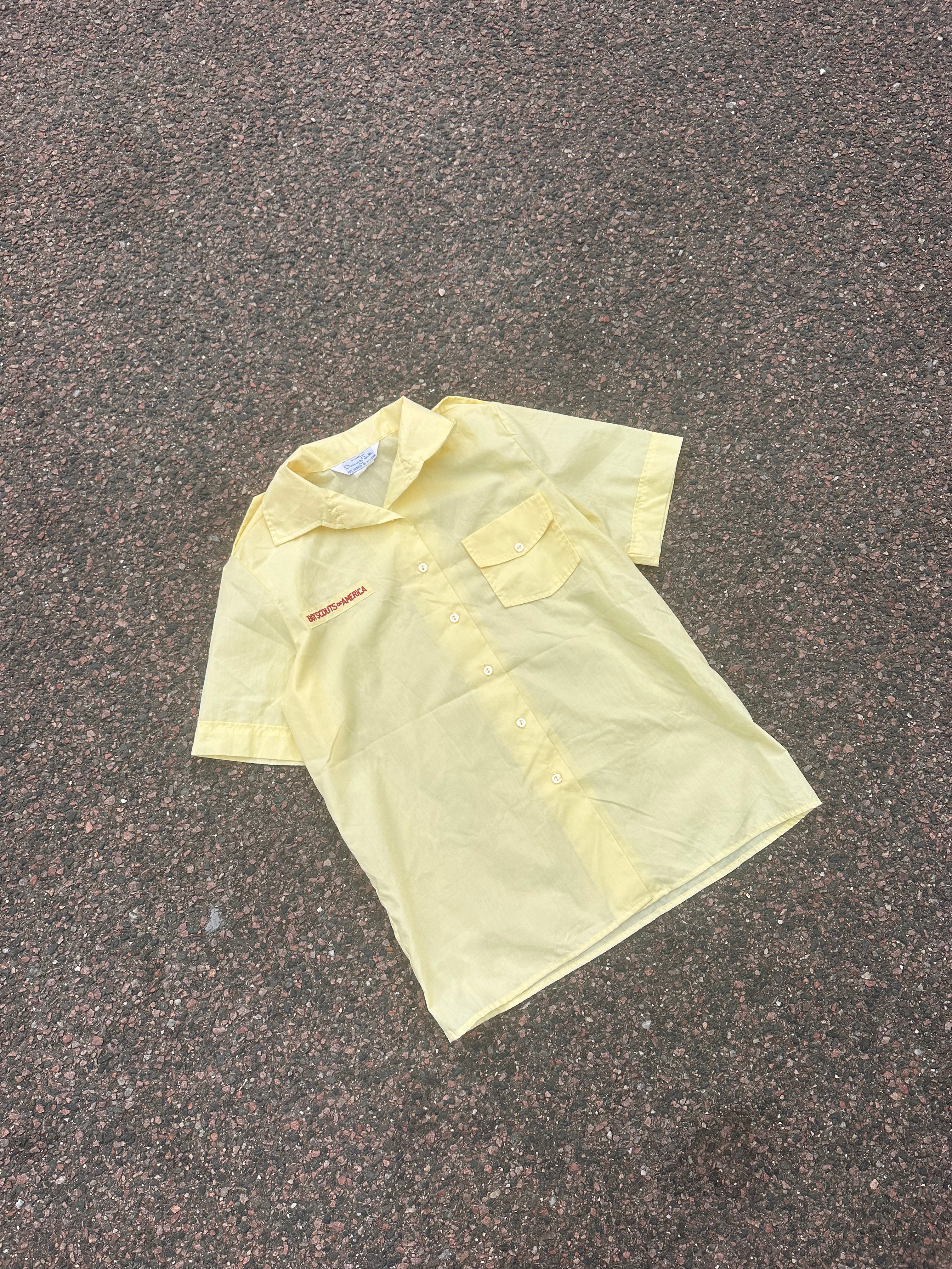Oscar de la renta shirt yellow
