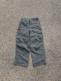 Wide fit cargo pants gray
