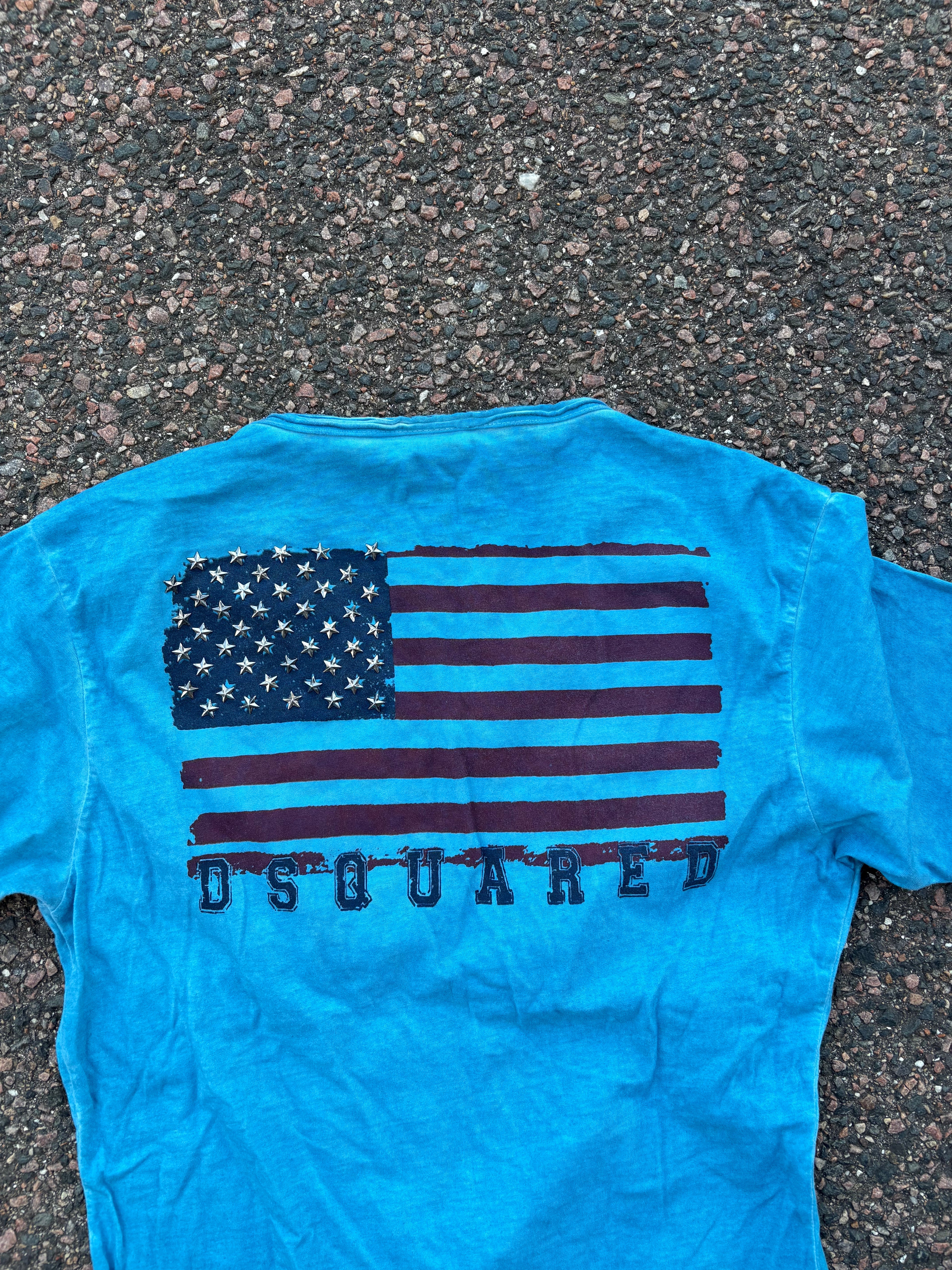 Dsquared vintage blue faded tee