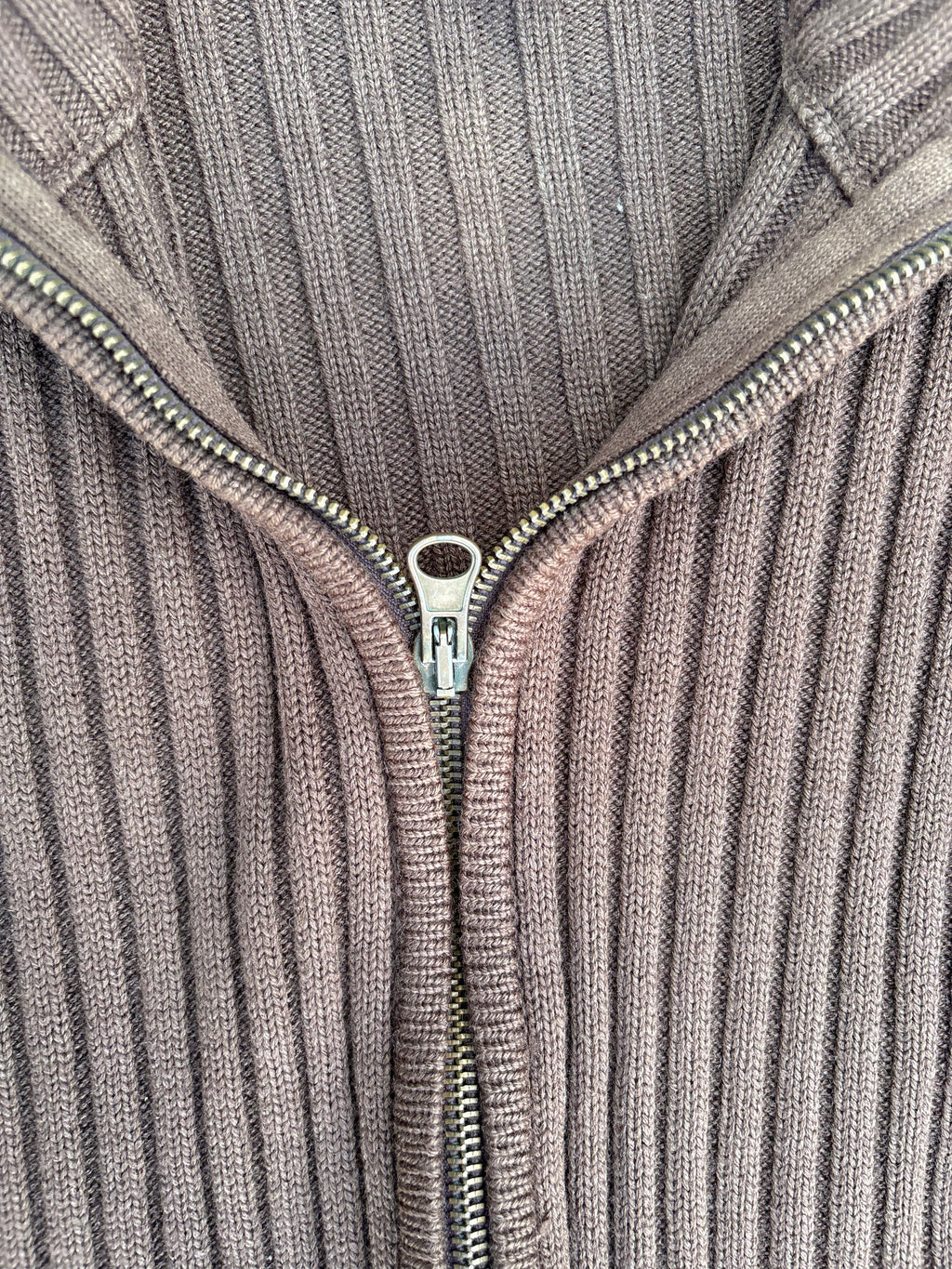 Saks Potts SS15 Brown zip up knit