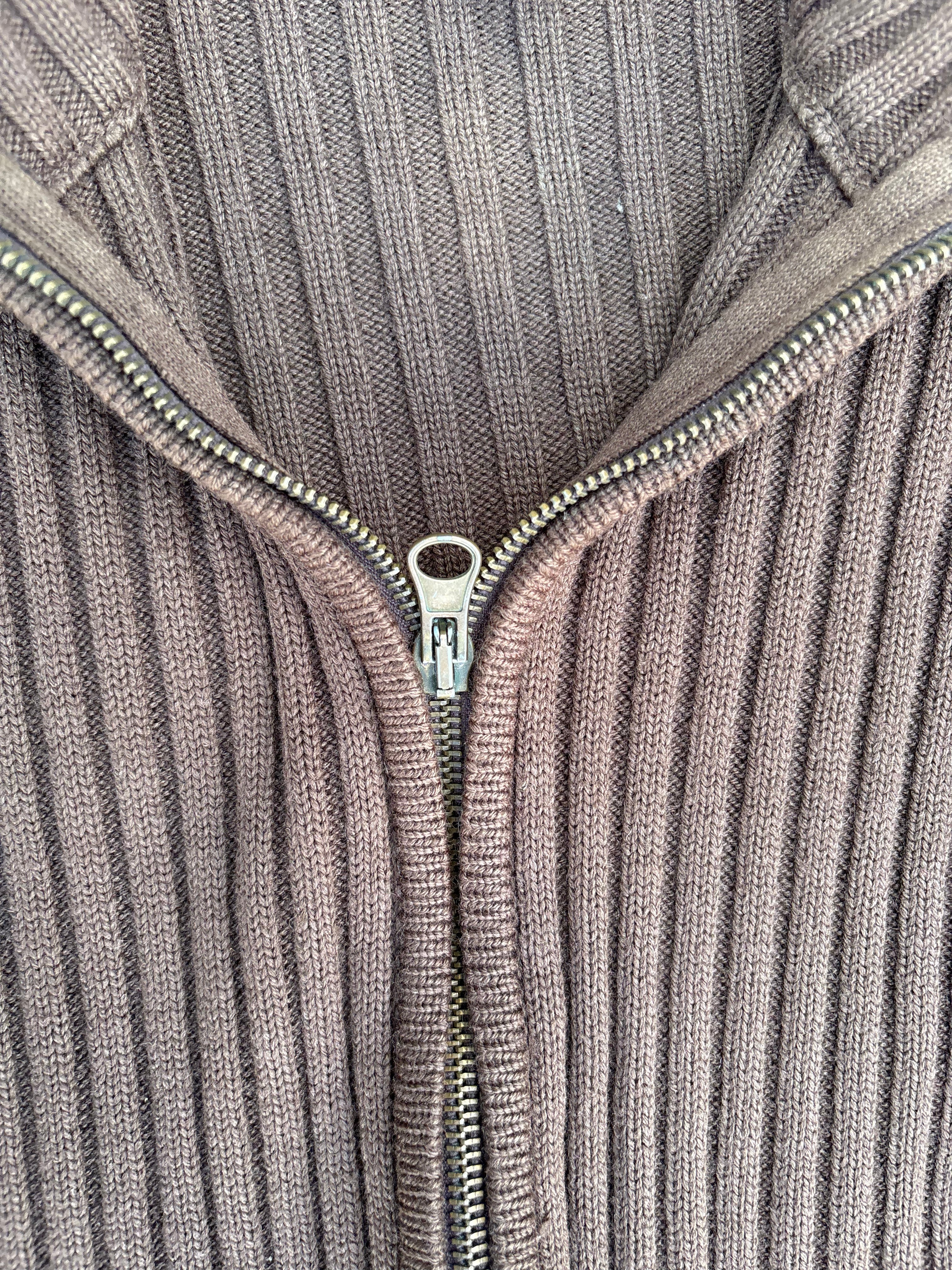 Saks Potts SS15 Brown zip up knit