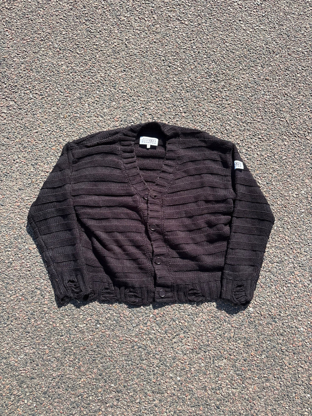 MM6 Maison Margiela distressed cardigan