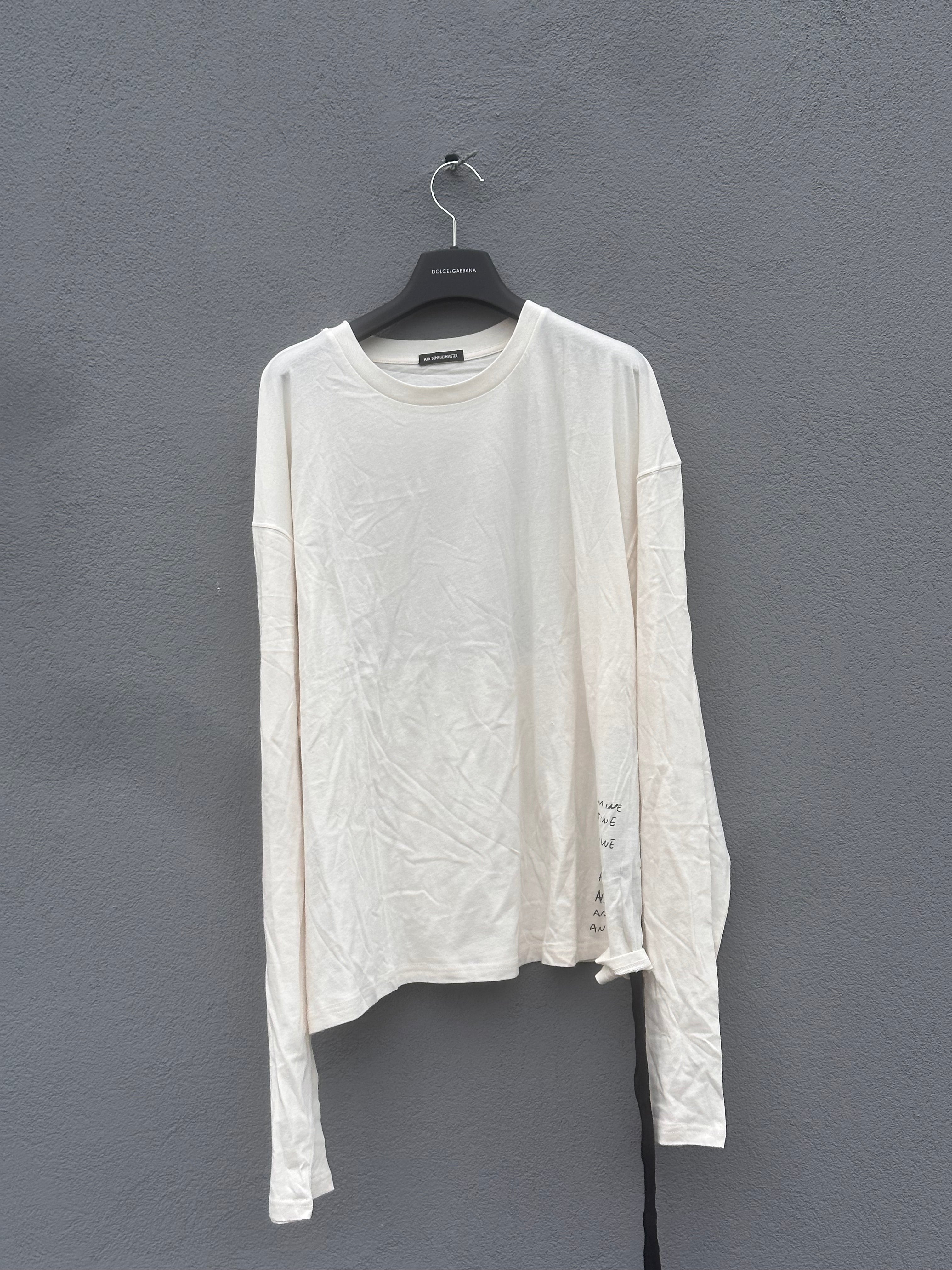 Ann demeulemeester Long sleeve White