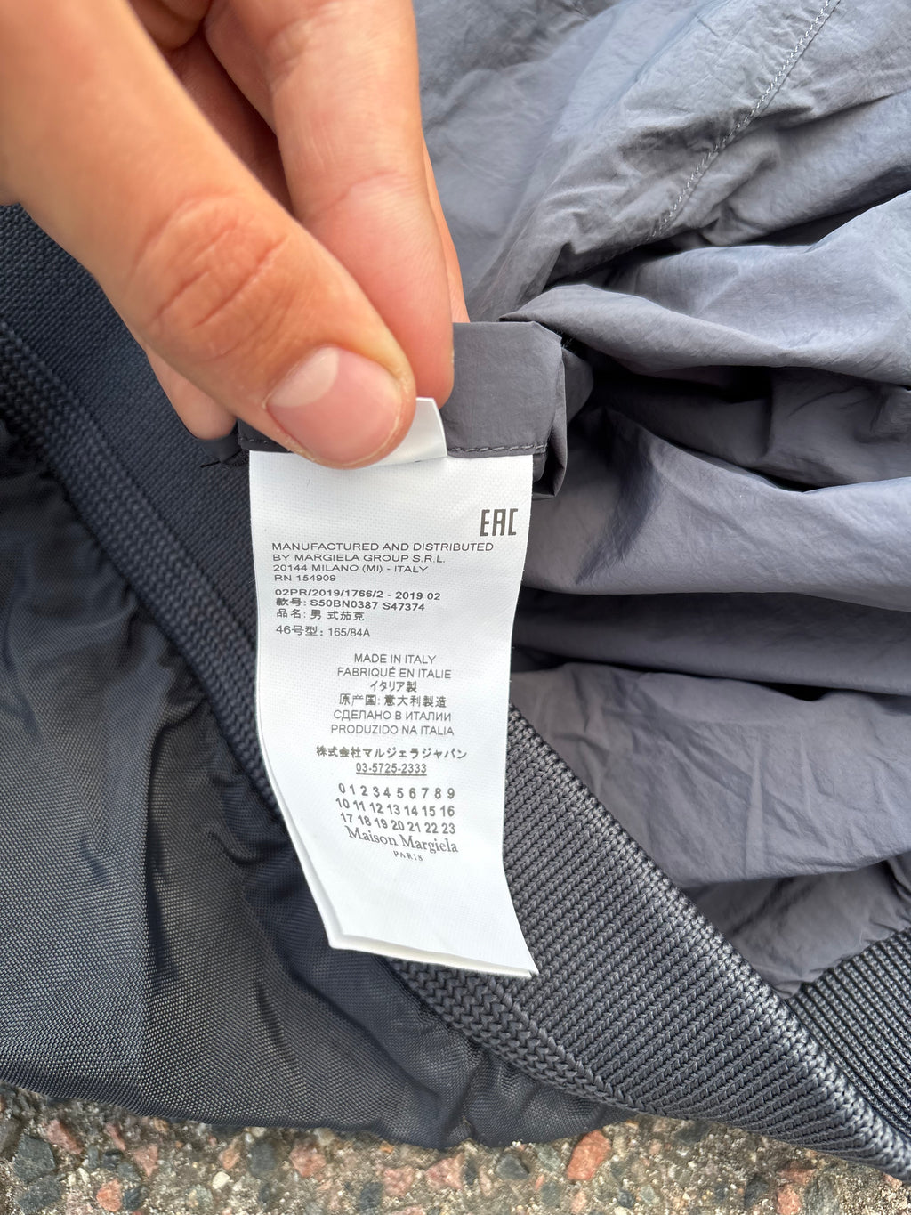 Maison Margiela FW19 Bomber Panel jacket