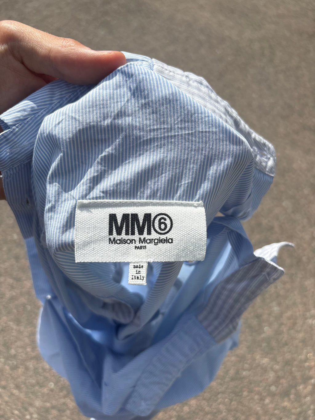 Maison Margiela MM6 deconstructed double sided shirt