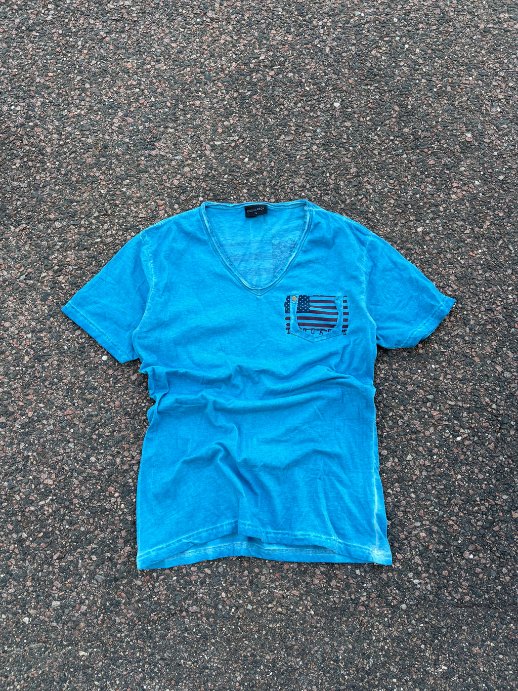 Dsquared vintage blue faded tee