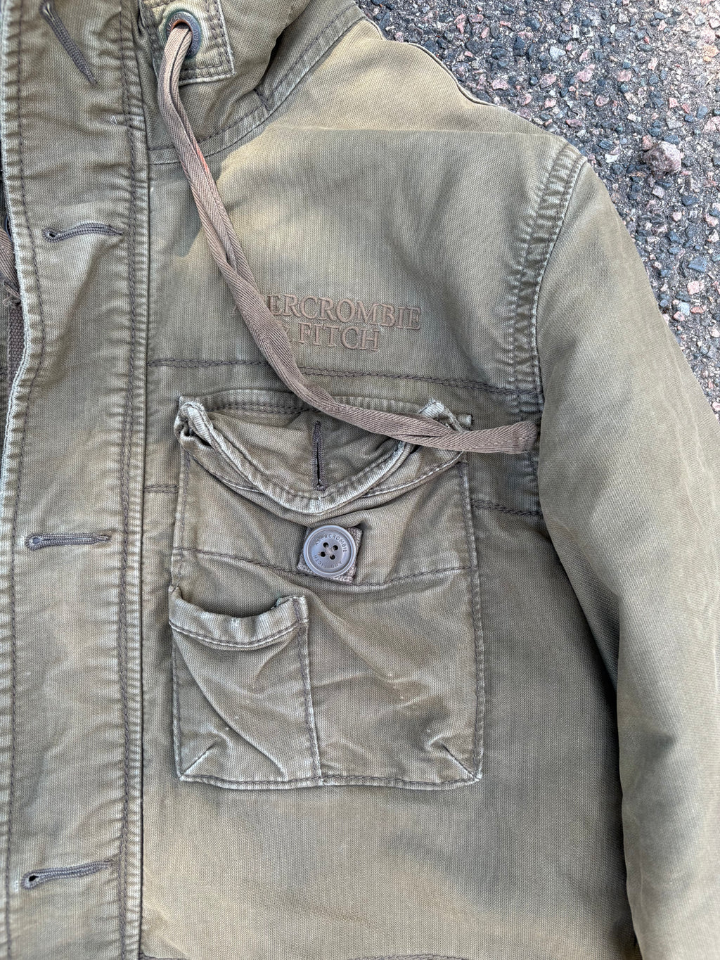 Abercrombie vintage 2000s Ultra heavy Wilcox jacket millitary green