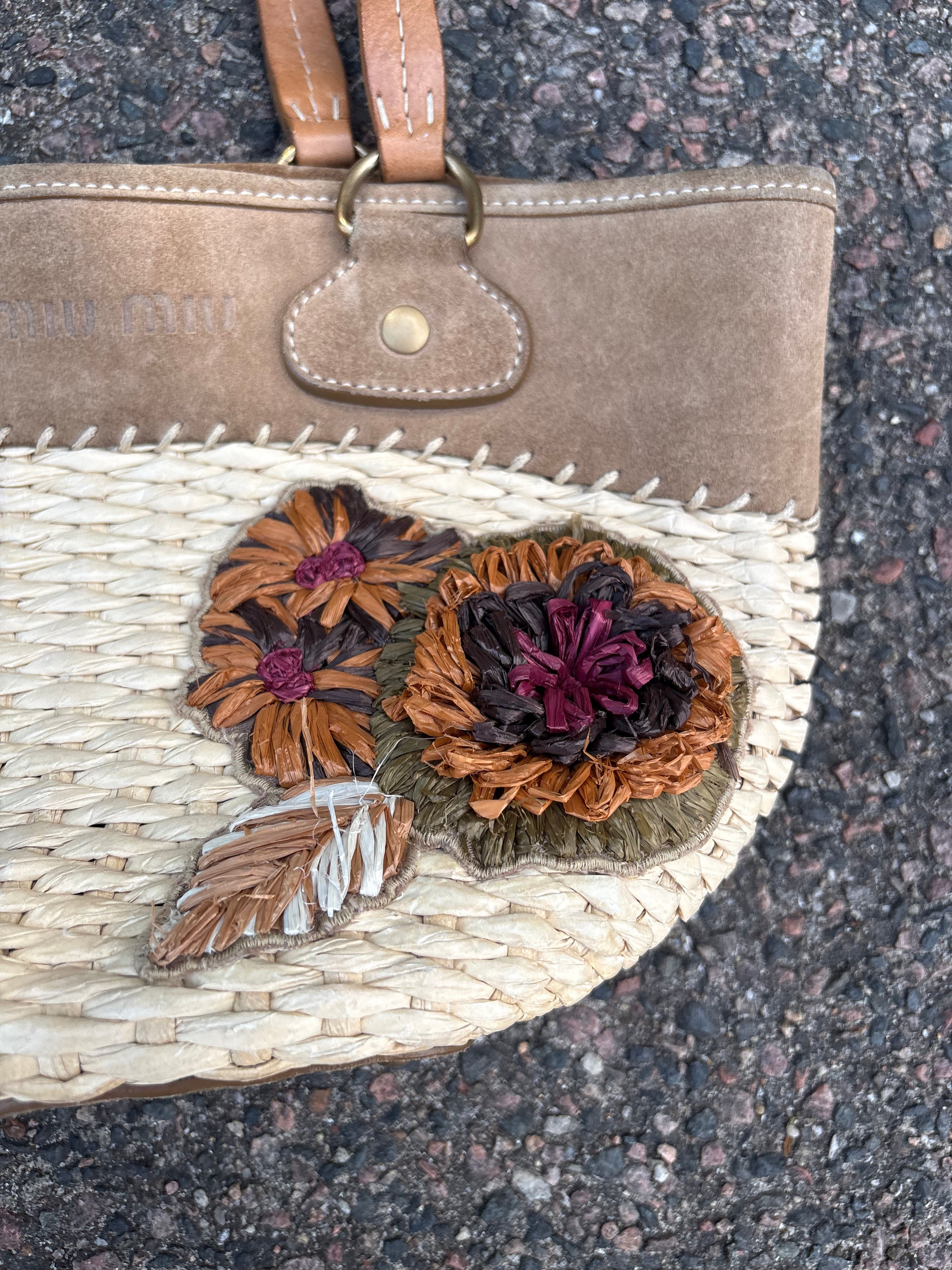 Miu Miu Flower Beach bag