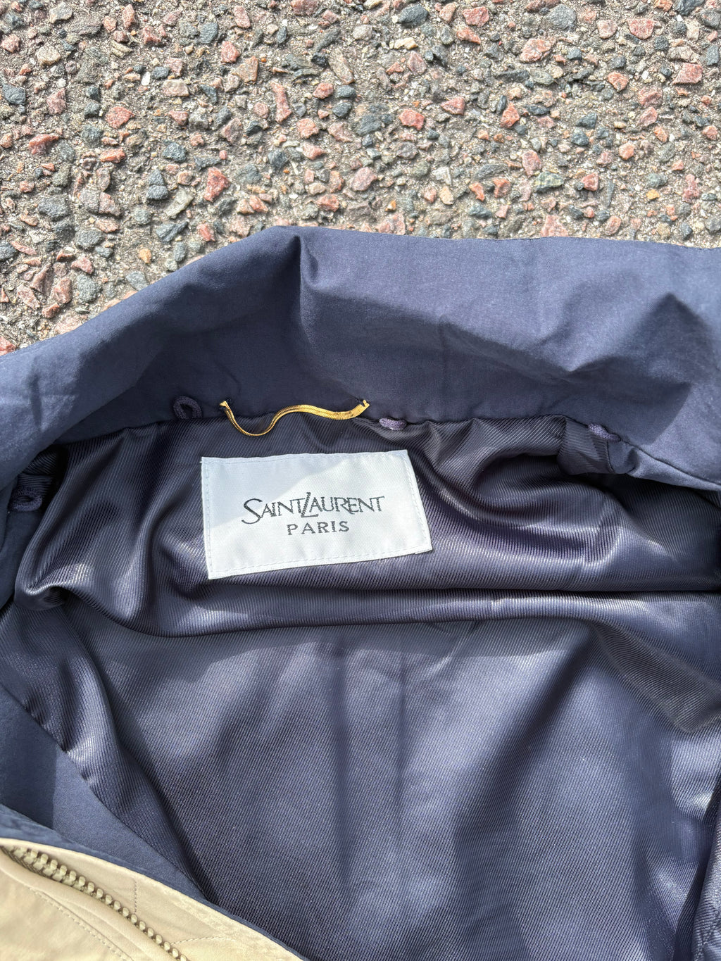 Saint Laurent track jacket beige