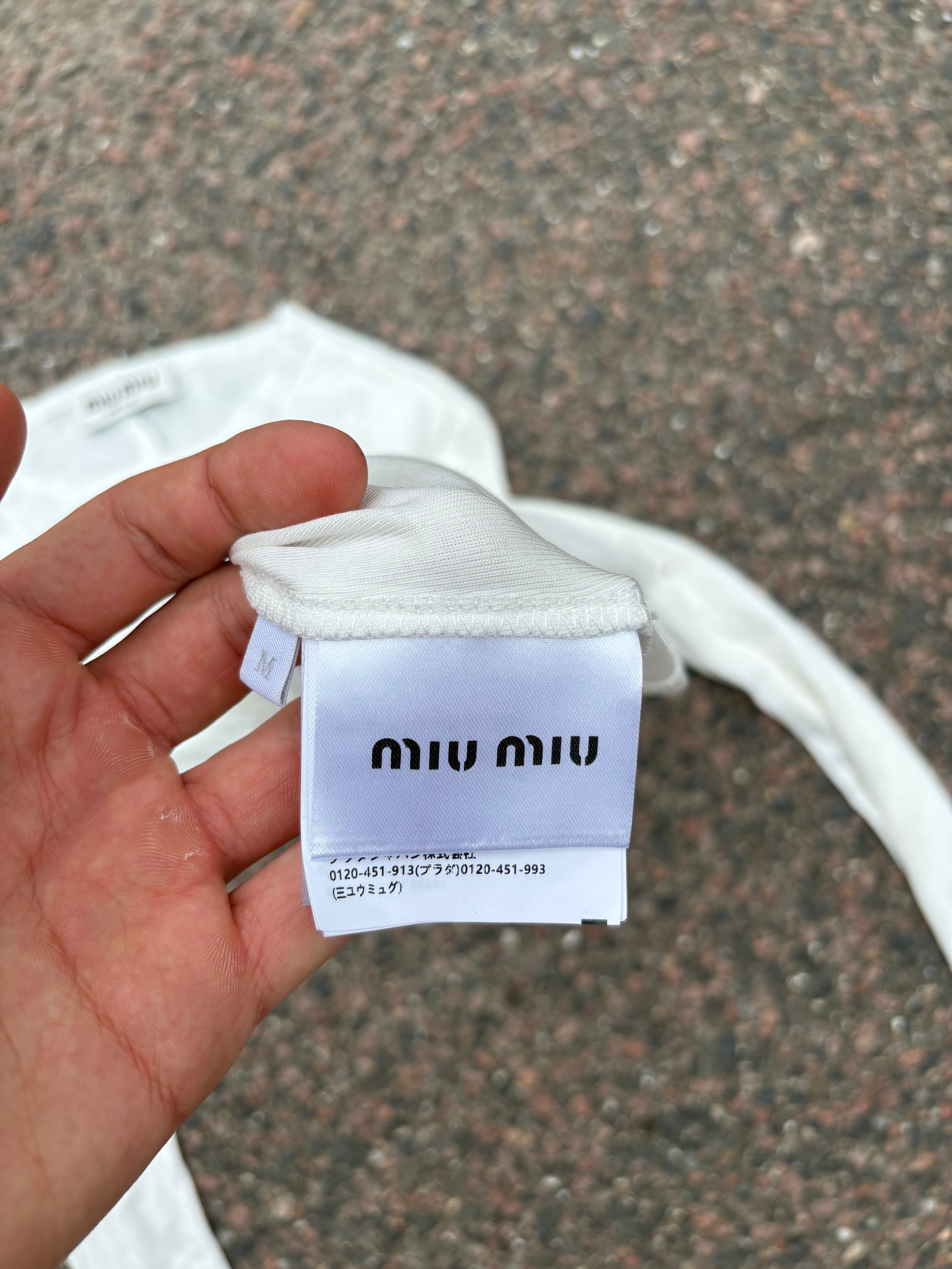 Miu Miu White Long sleeve