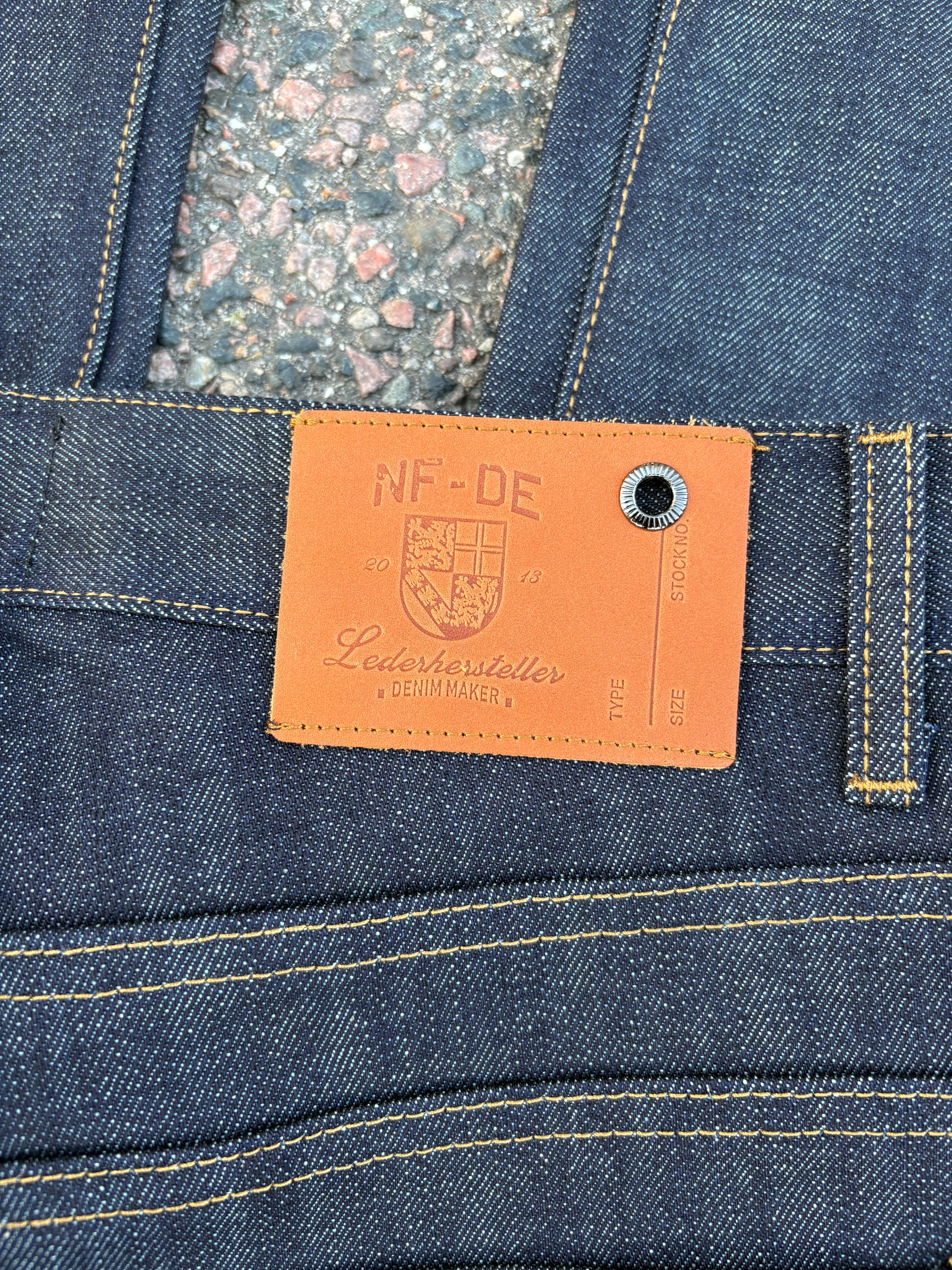 No Faith Studios Selvedge bootcut jeans (M)