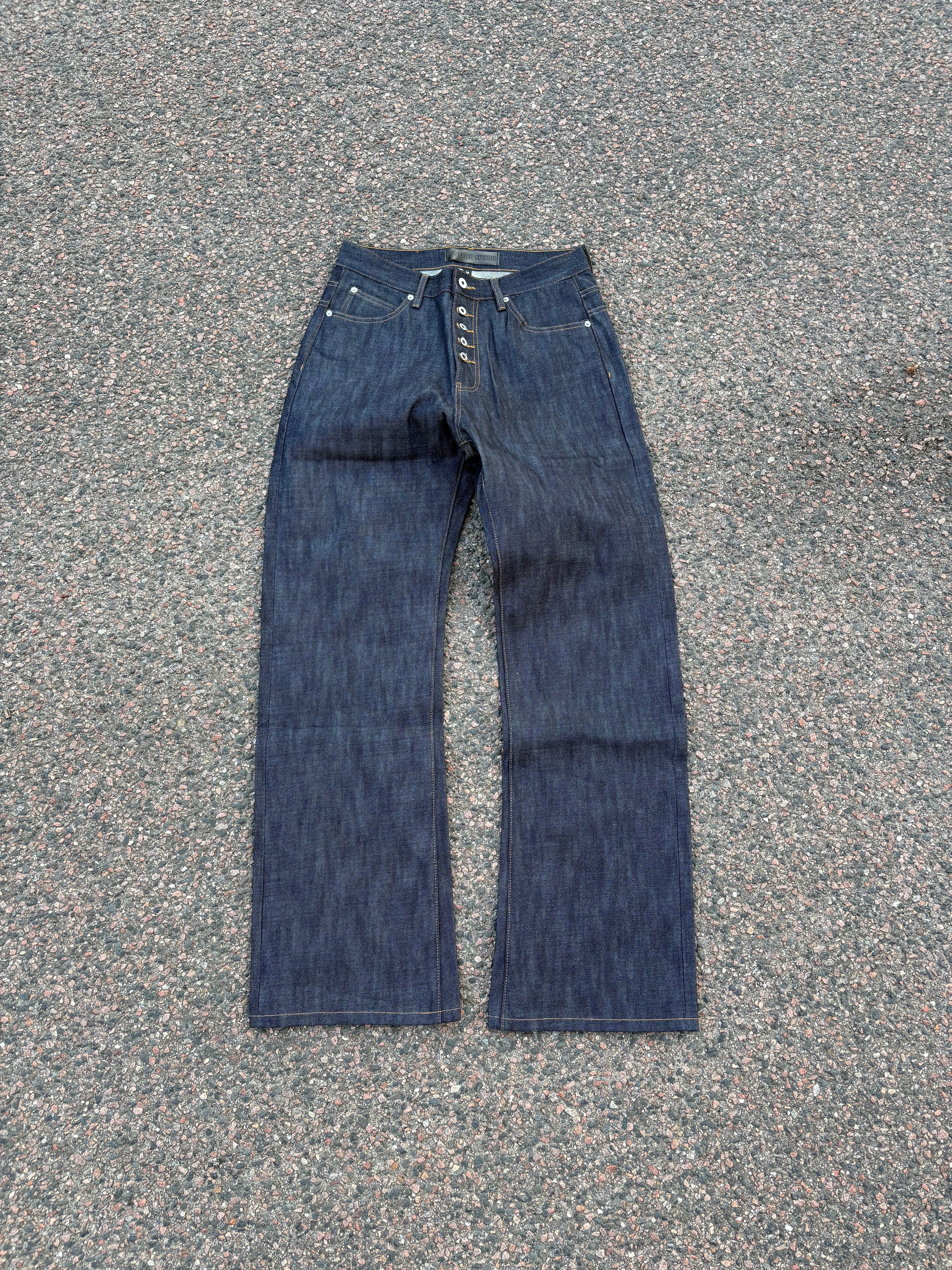 No Faith Studios Selvedge bootcut jeans (M)