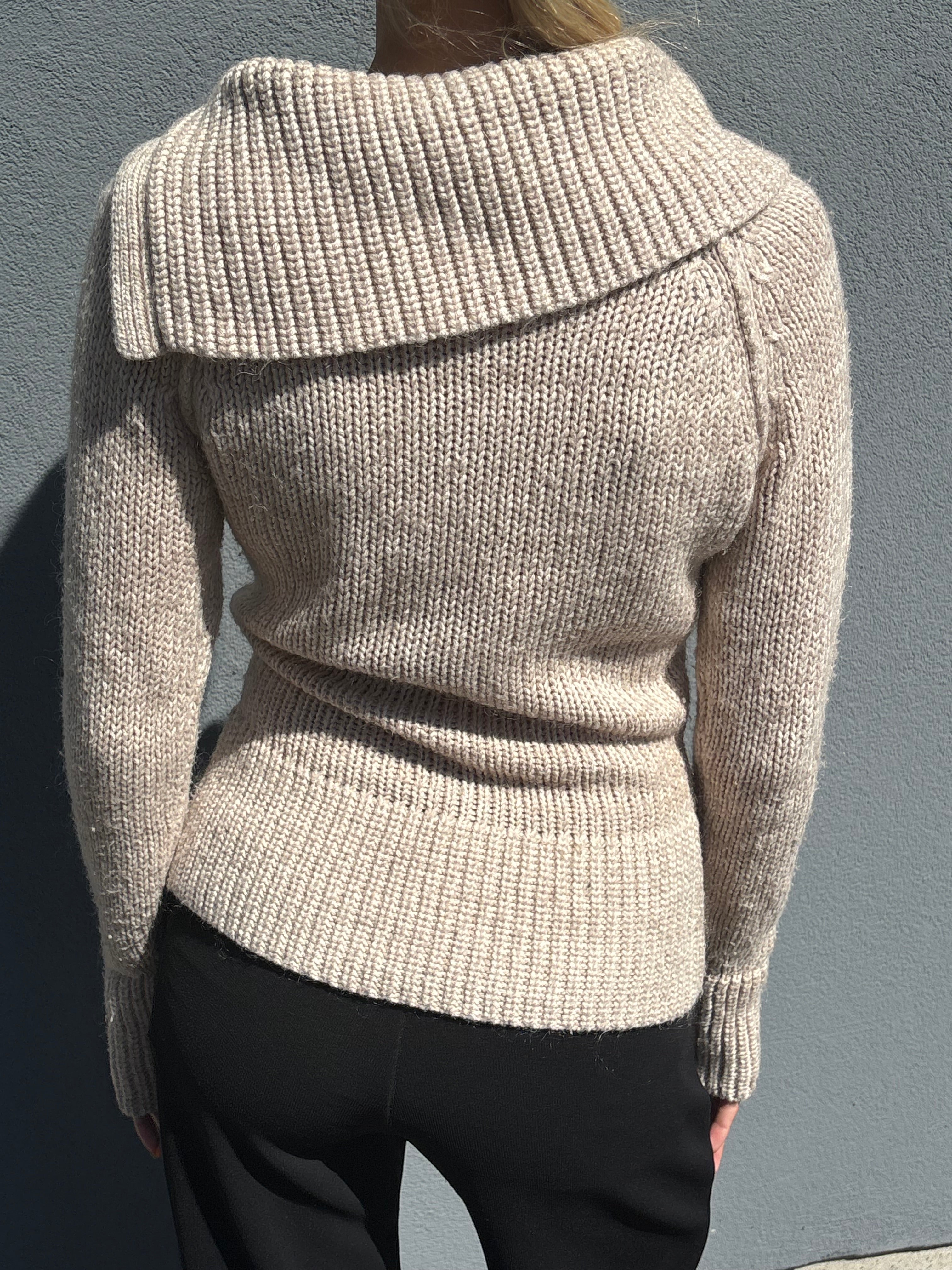 FW04 Prada beige sweater