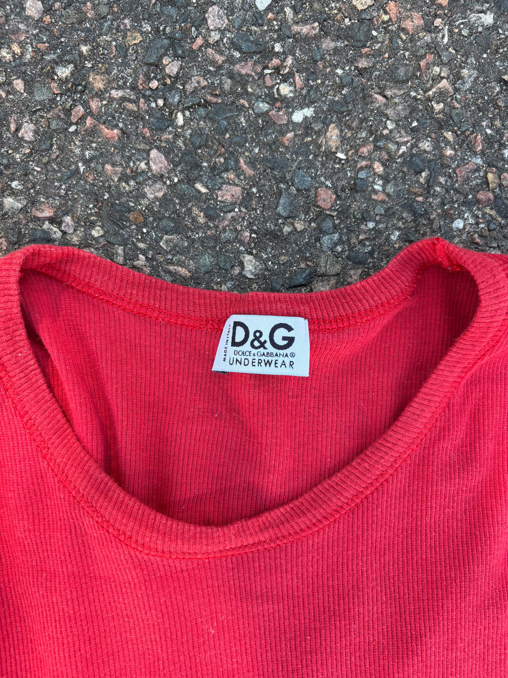 Vintage Dolce & Gabbana graphic tee red