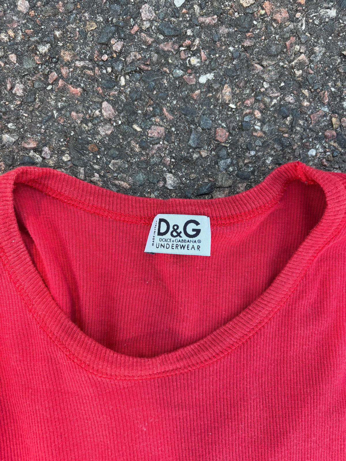 Vintage Dolce & Gabbana graphic tee red