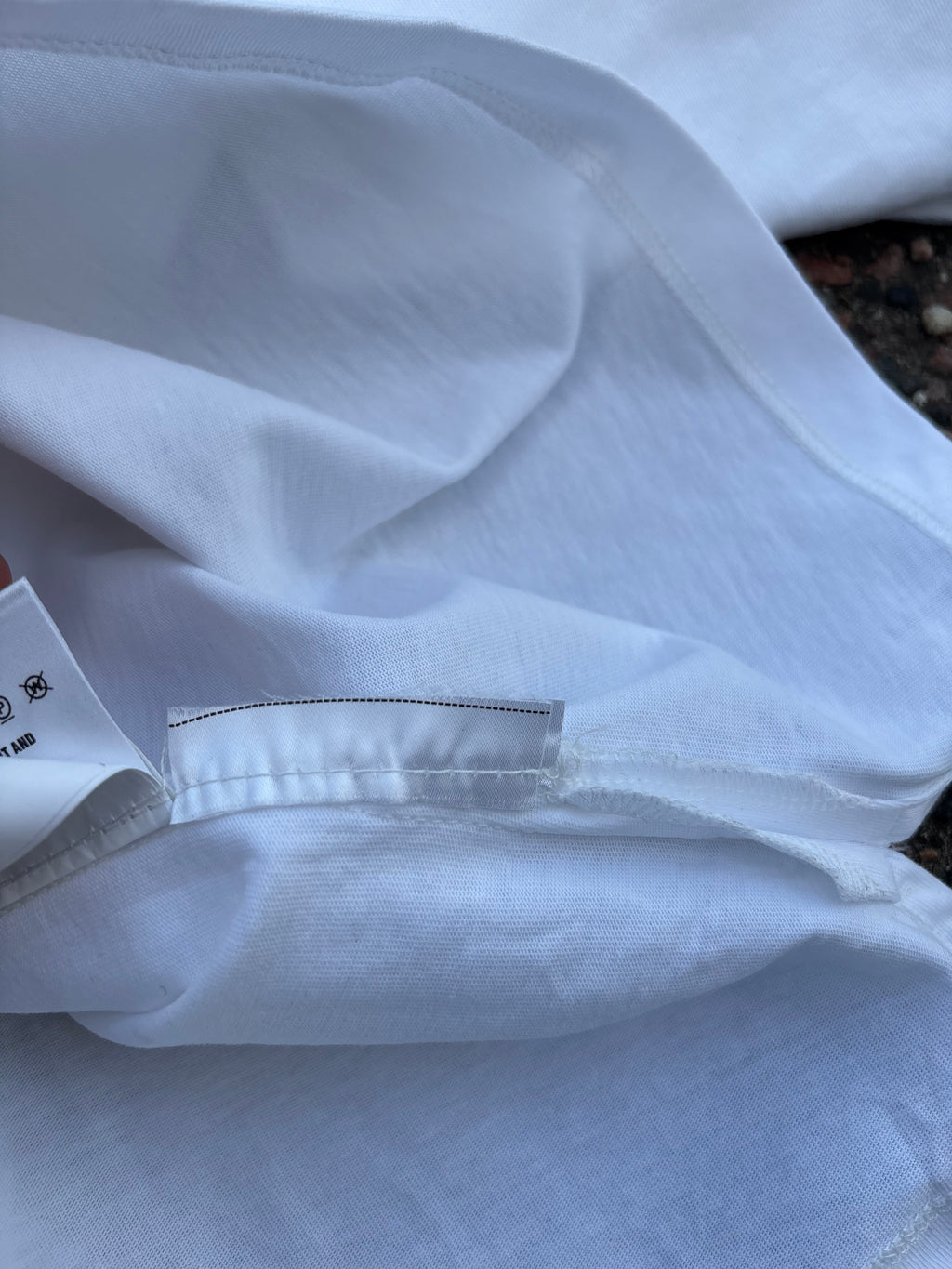 Prada 2025 White pocket triangle logo long sleeve (M)