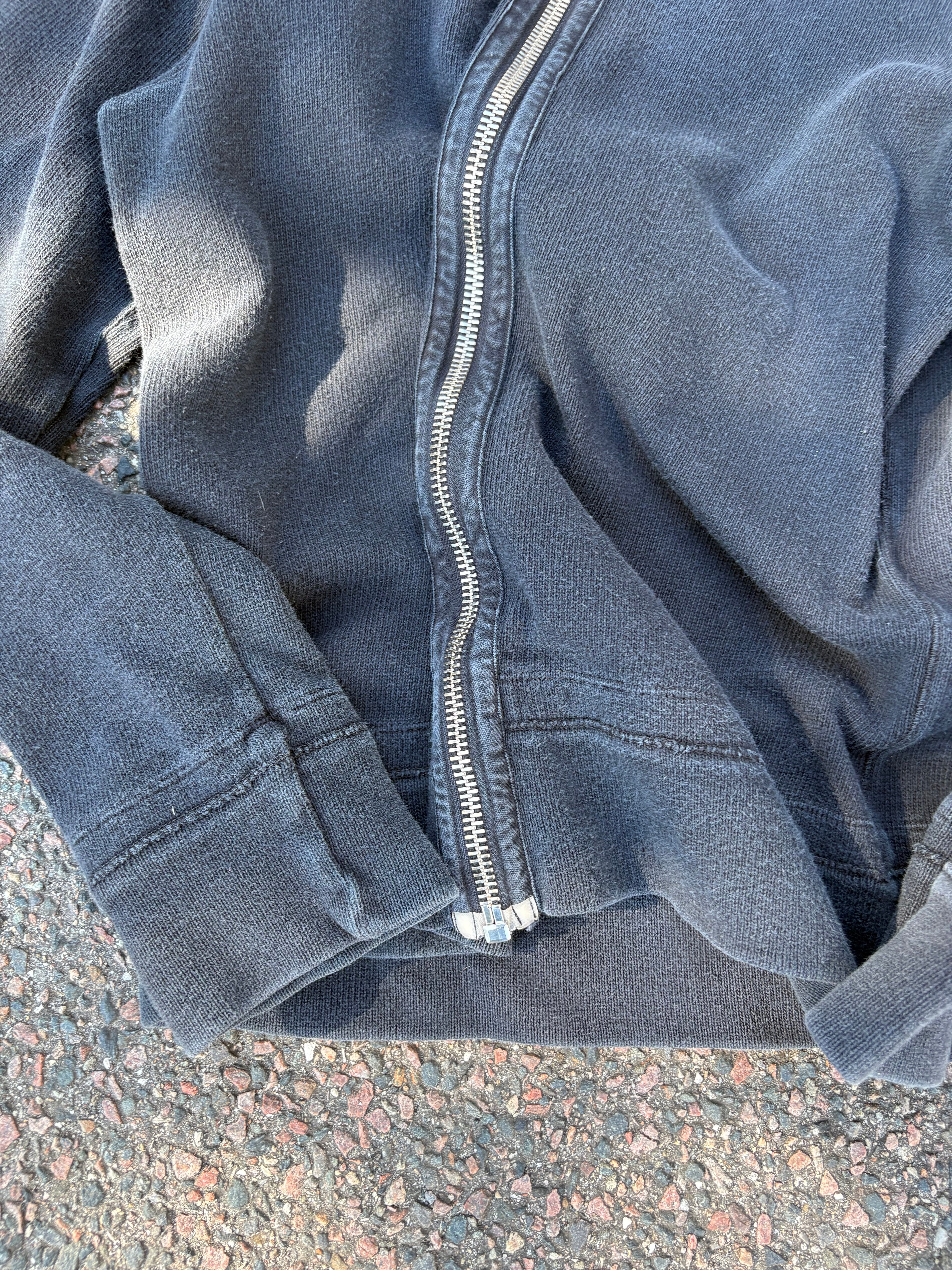 Stone Island Paul Harvey era faded black zip up