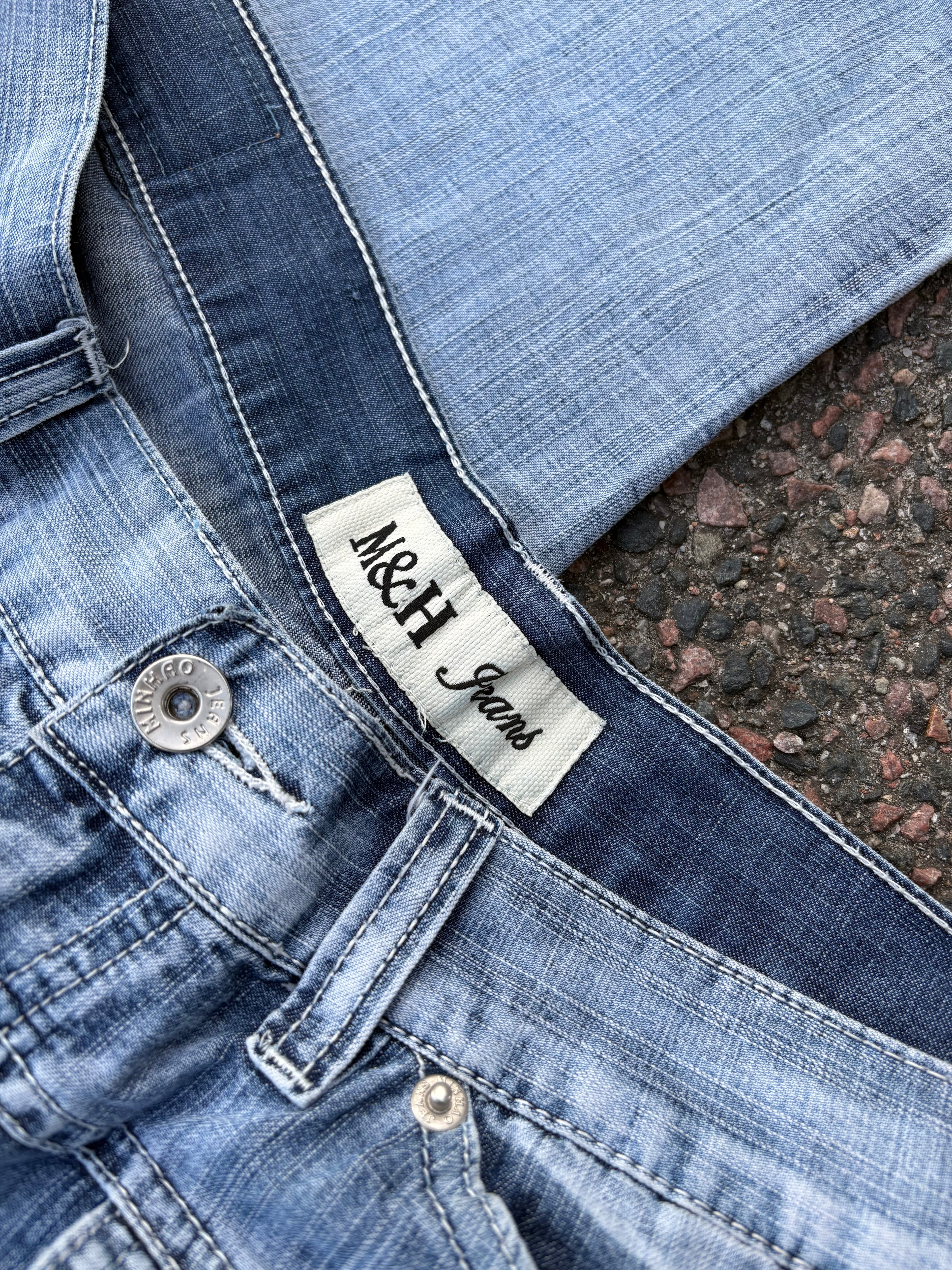1990s M&H washed Capri baggy jeans