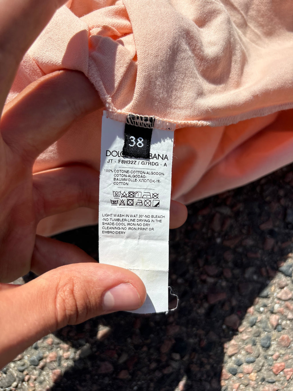 Dolce & Gabbana pink tee
