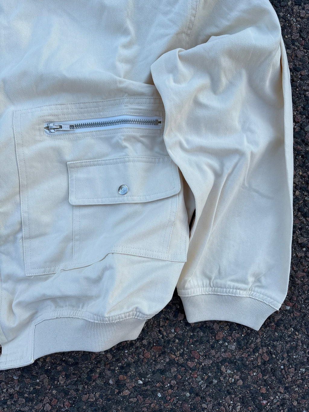 Issey miyake bomber jacket cream white IS