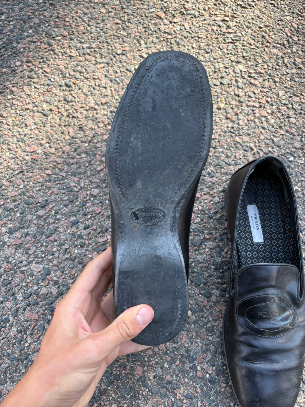 Prada Vintage 2000s flats black