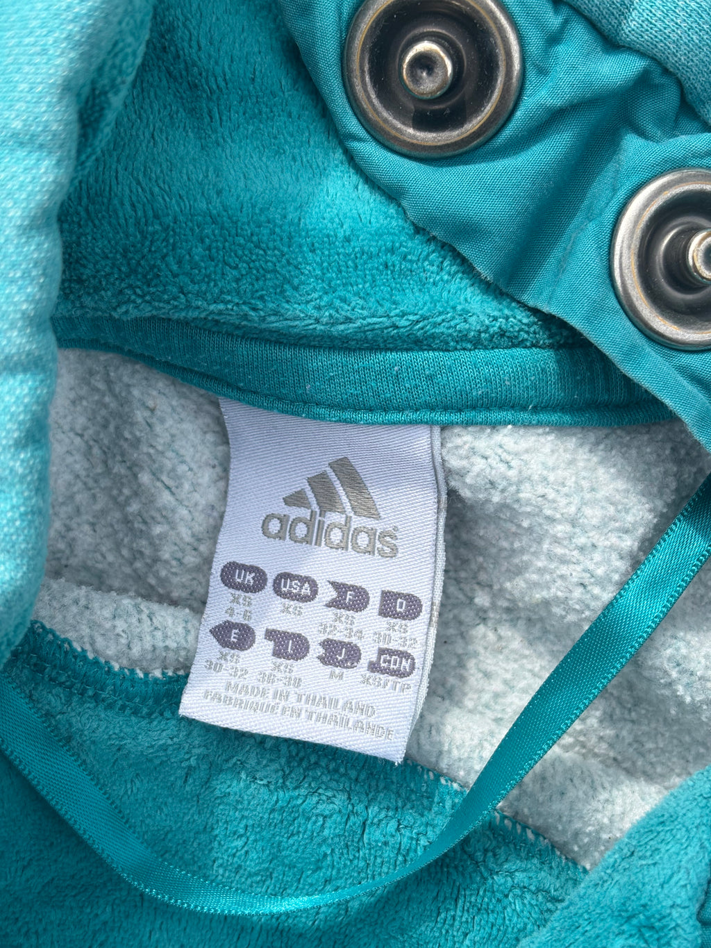 Vintage Adidas sweater turquoise