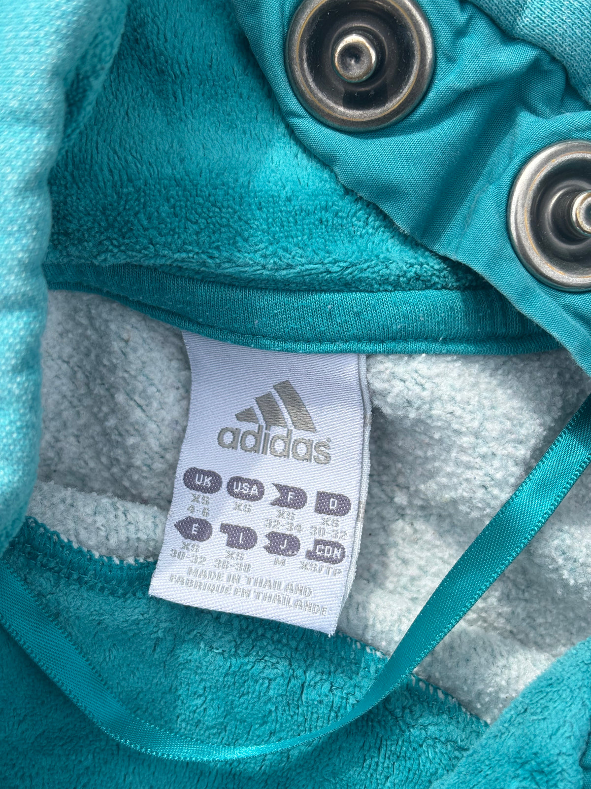 Vintage Adidas sweater turquoise