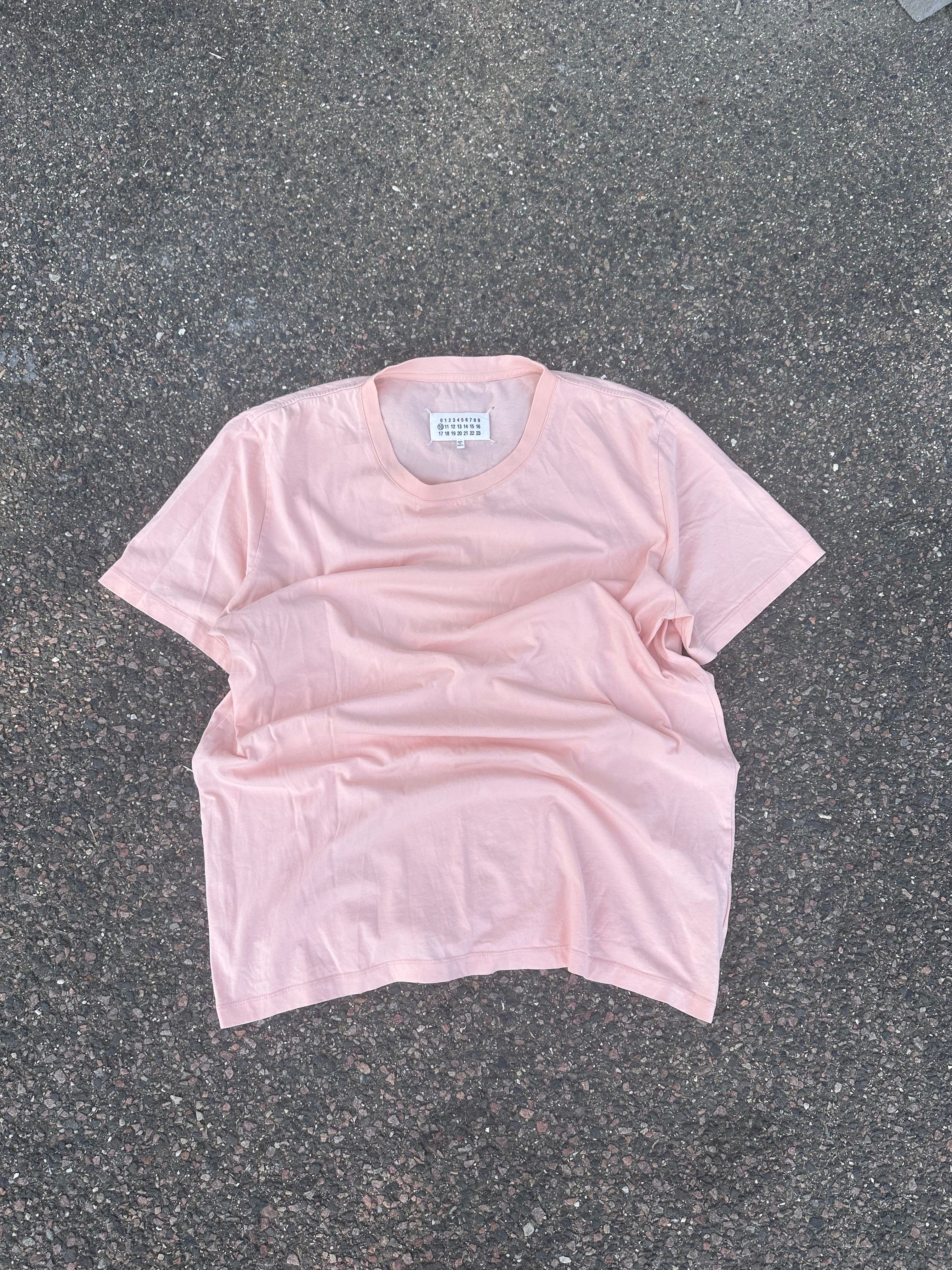 Pink maison margiela plain T-shirt