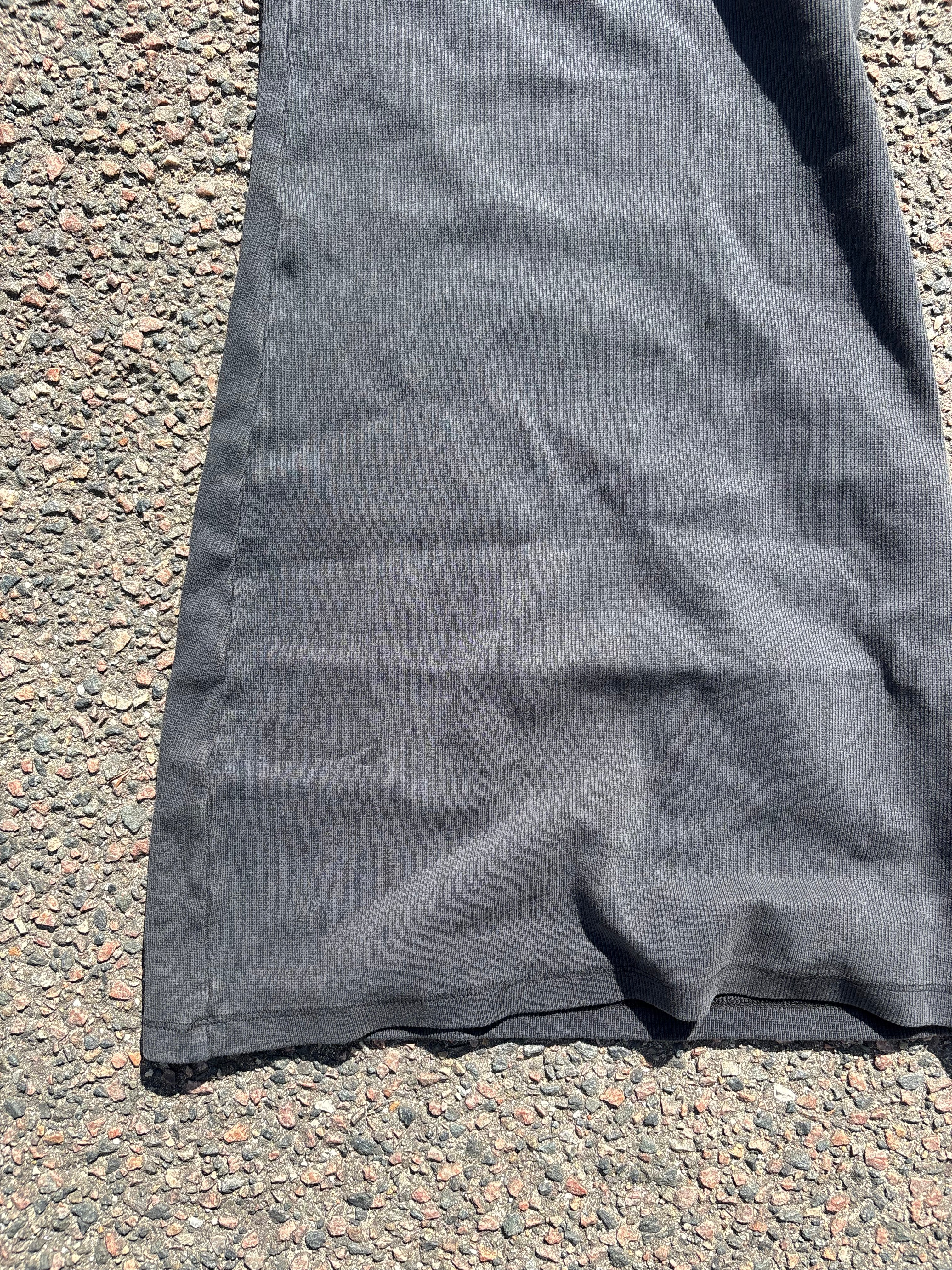Miu miu dress ribbed cotton grey
