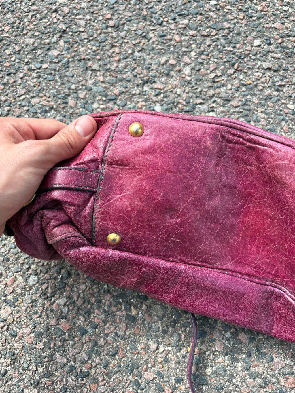 Vintage purple miu miu bag