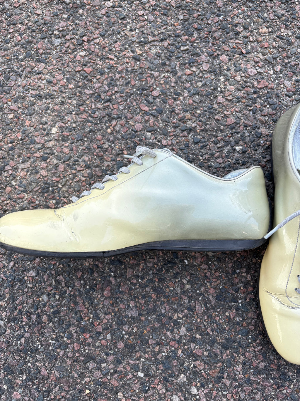 Prada faded cream vintage sneakers