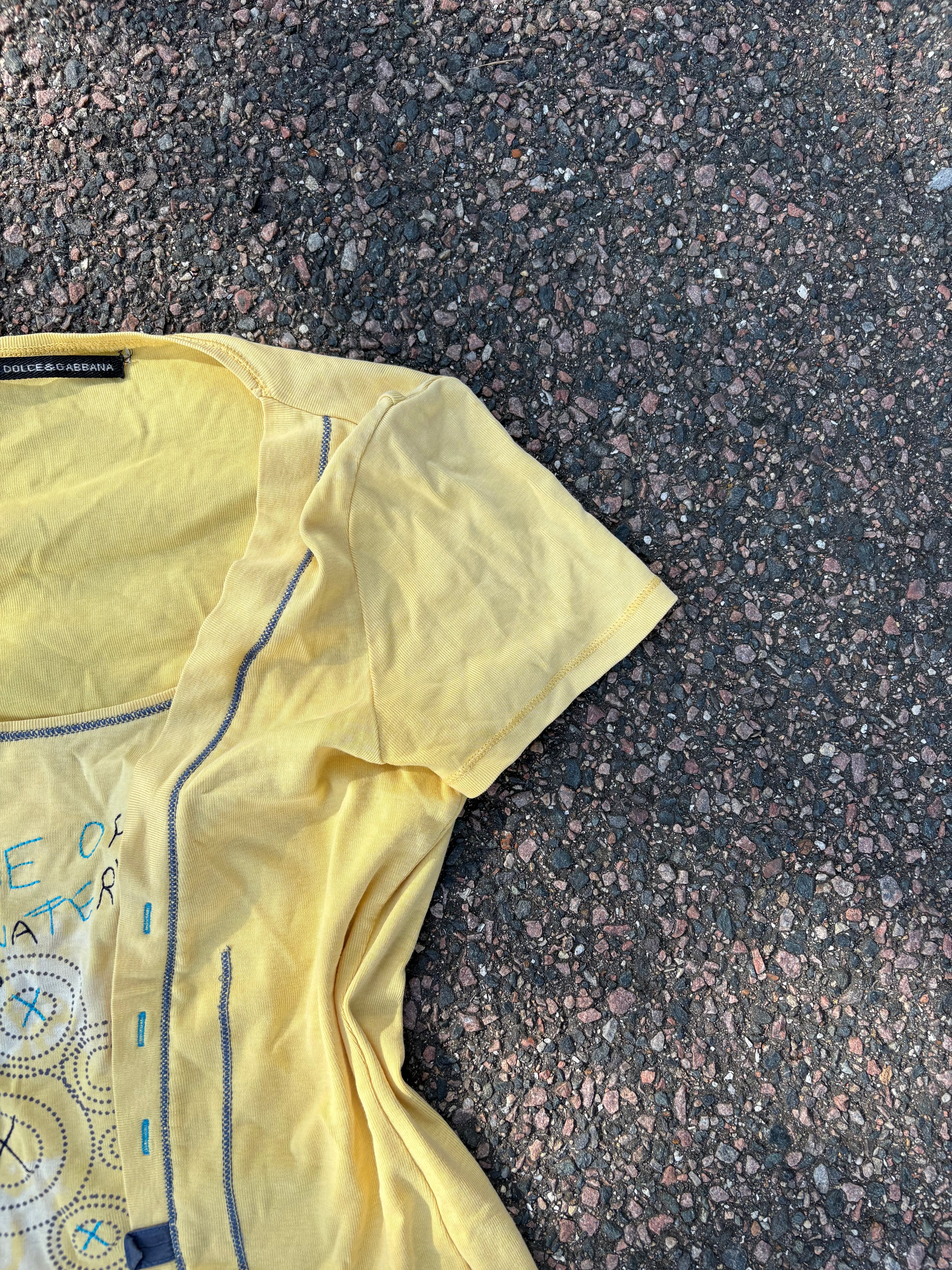 Dolce & Gabbana t shirt yellow