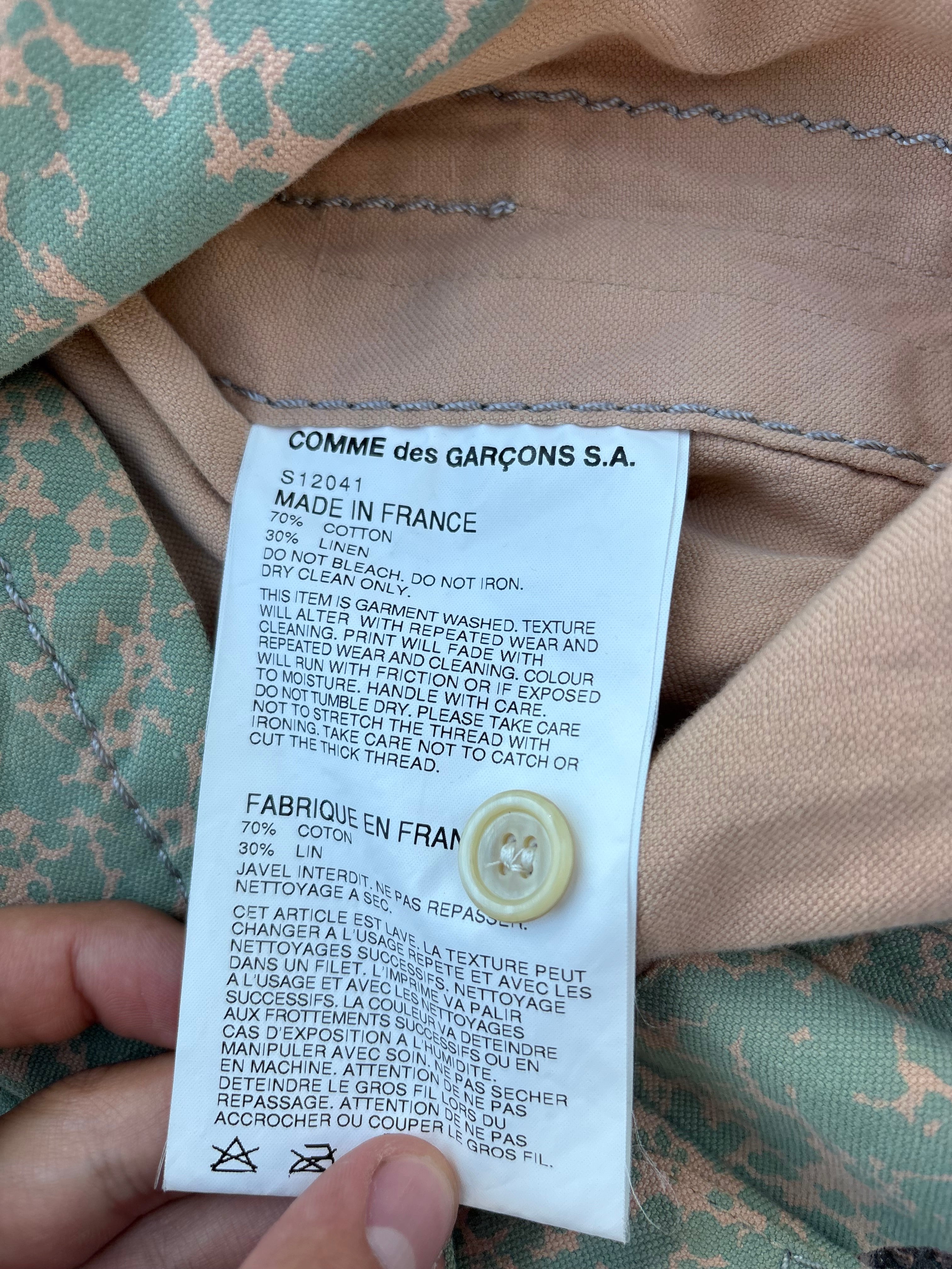 Comme des garcons hand sewn Couture blazer green