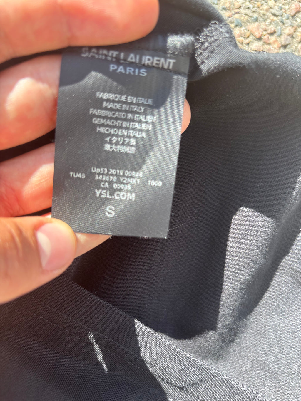 Saint Laurent black long shirt